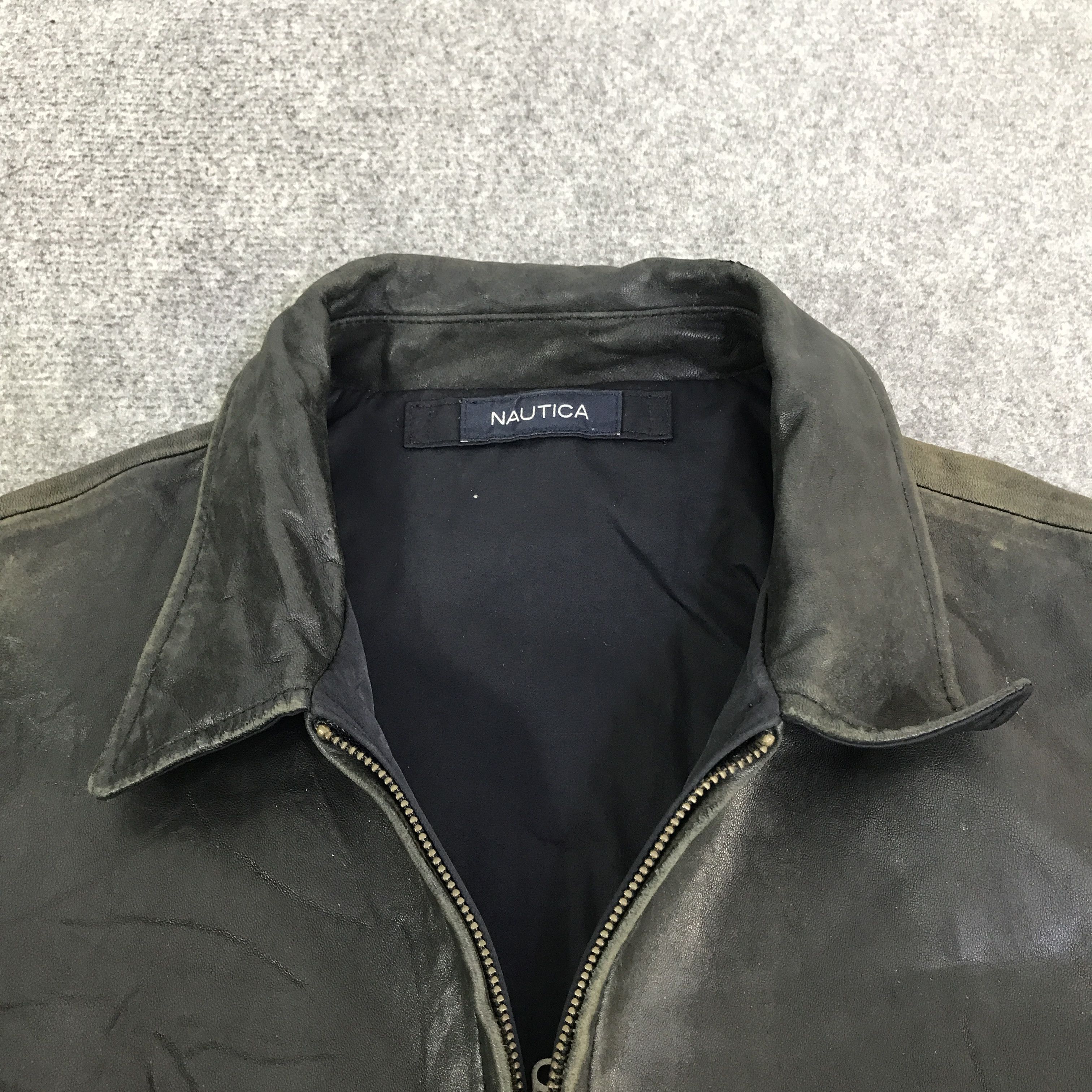 Nautica nautica black leather jacket K115B17 Size US L / EU 52-54 / 3 - 5 Thumbnail