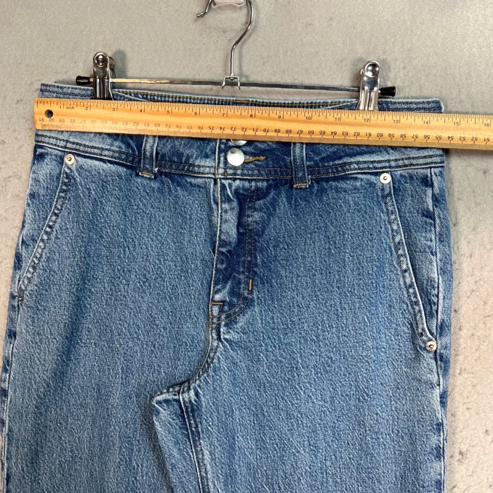 J.Crew J.CREW Jeans Womens 26 High-Rise Straight-Leg Blue Denim 5-Pocket Design Vintage? No (used) Shirt? No Size 26" / US 2 / IT 38 - 5 Thumbnail