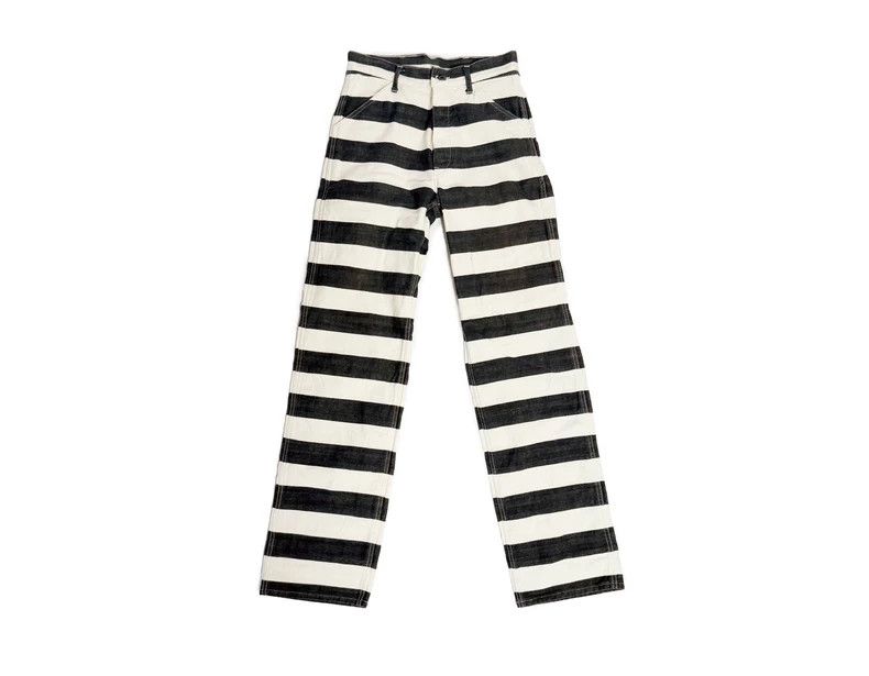 The Real McCoy's The Real McCoys SiseS Prisoner Trousers with Black and Whit Size US 31 - 1 Thumbnail