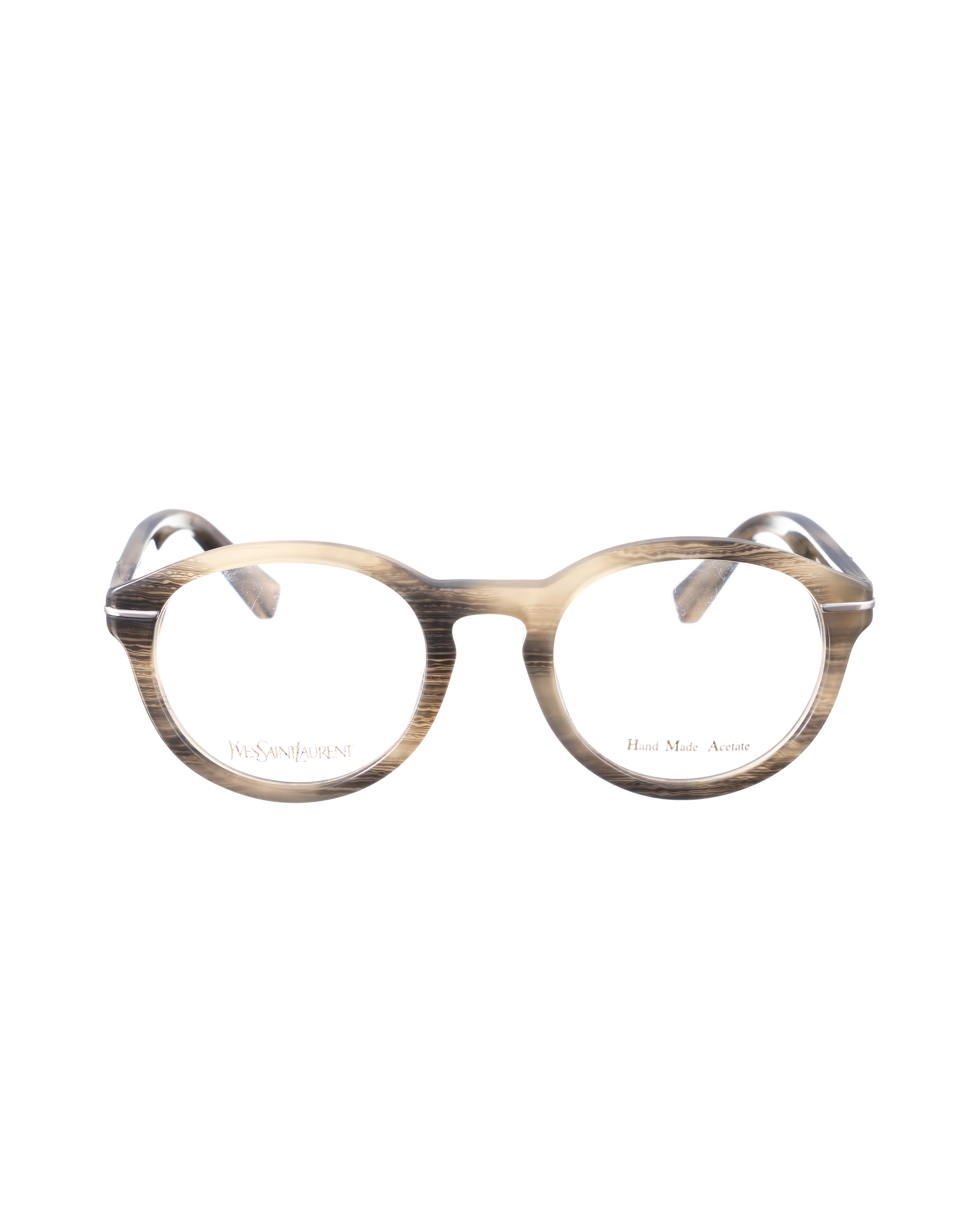 Yves Saint Laurent Yves Saint Laurent 00s Grey and Beige Classic Glasses Size ONE SIZE - 2 Thumbnail