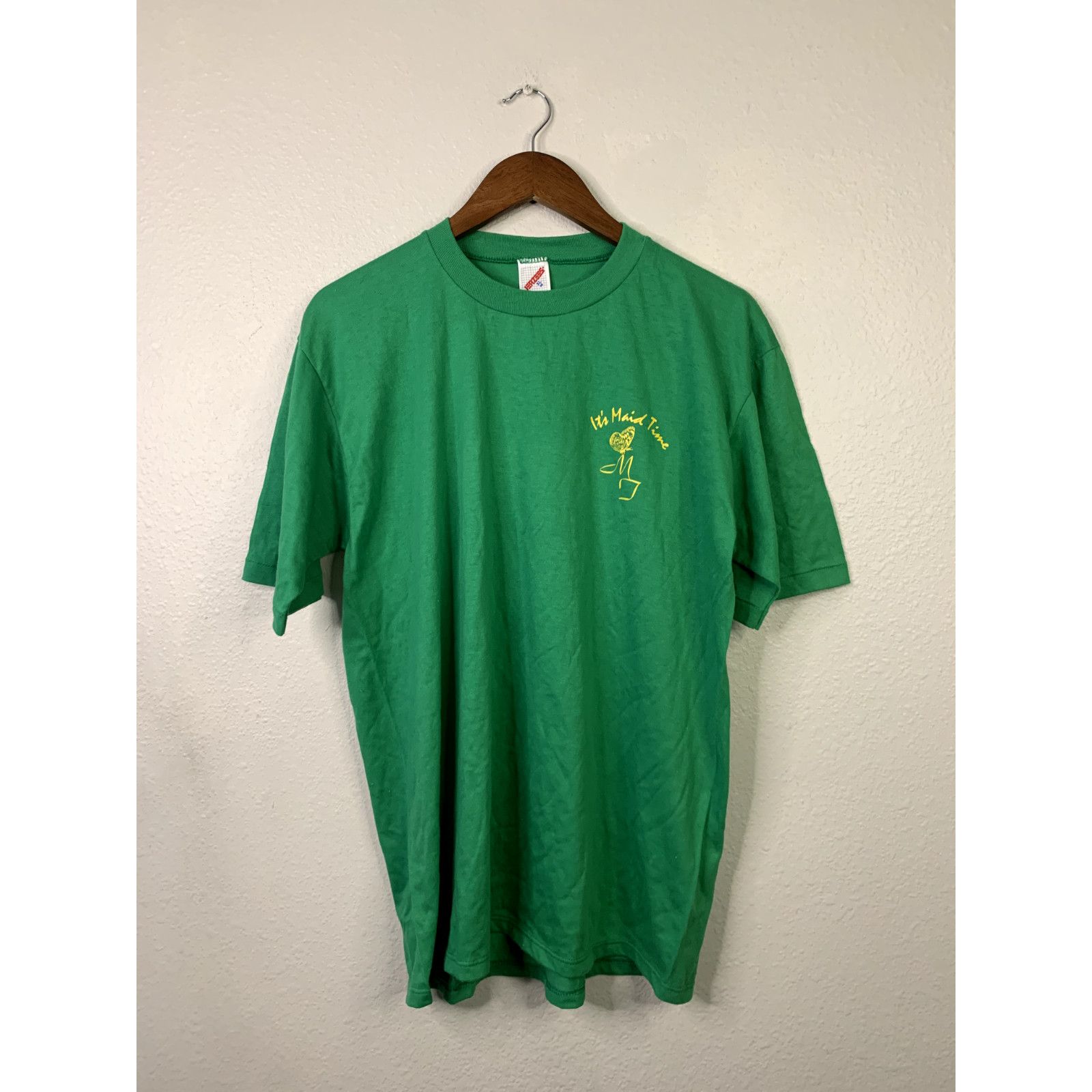Jerzees 90s Vintage Garden Shirt XL It's Maid Time Butterfly T-Shirt Size US XL / EU 56 / 4 - 2 Thumbnail
