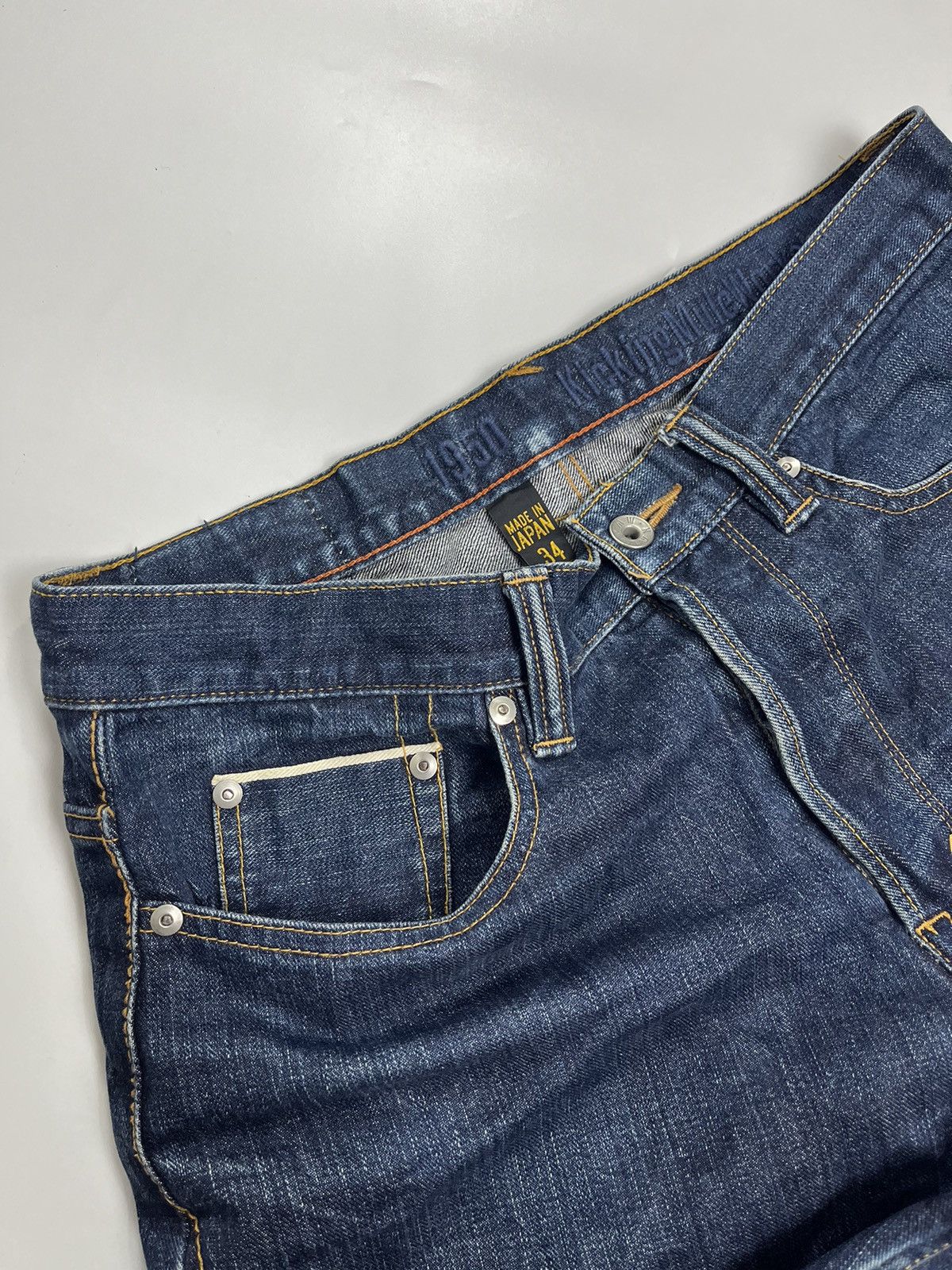 Japanese Brand selvedge kicking mule japan jeans pant Size US 33 - 5 Thumbnail