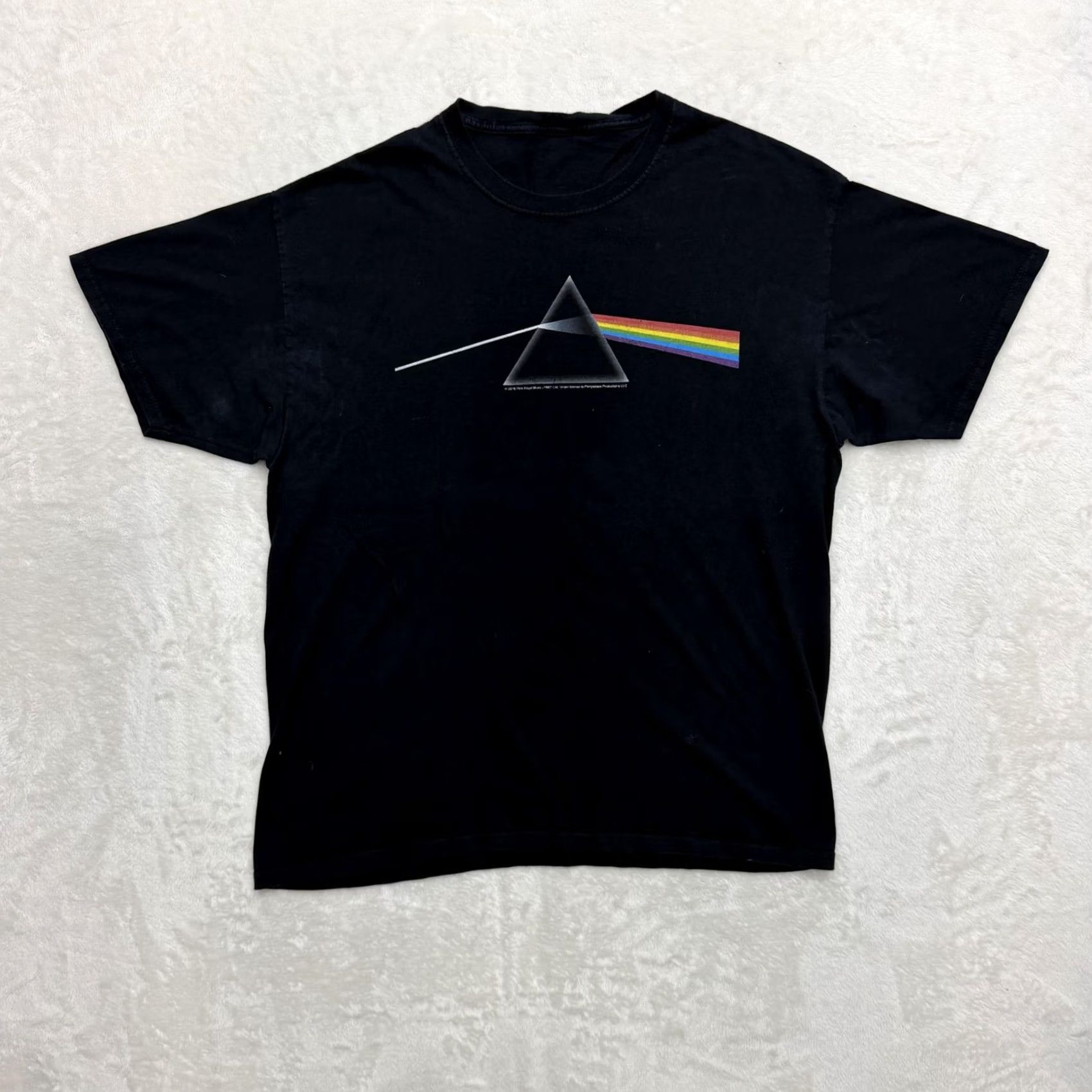 Vintage VINTAGE Pink Floyd Dark Side Of The Moon Shirt Mens Large Black Prism Graphic Band Tee Size US L / EU 52-54 / 3 - 2 Thumbnail