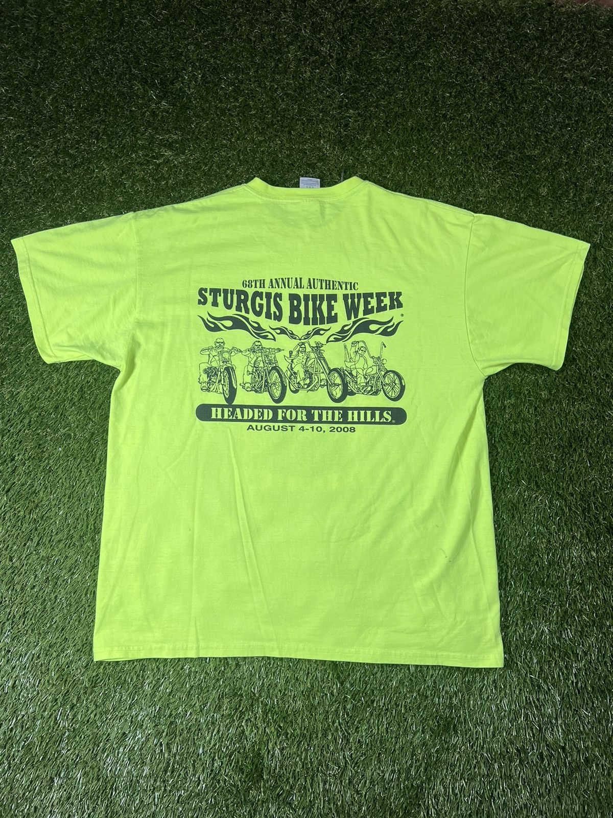 Harley Davidson Vintage Y2K Neon Purple Flame Sturgis Biker Grunge Tee Size US XL / EU 56 / 4 - 3 Thumbnail