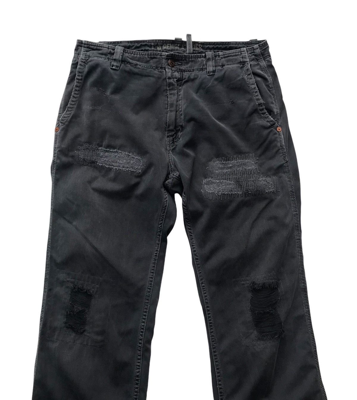 Designer LA Denim Artelier Ripped Streetwear Distressed Pants Size US 35 - 4 Thumbnail