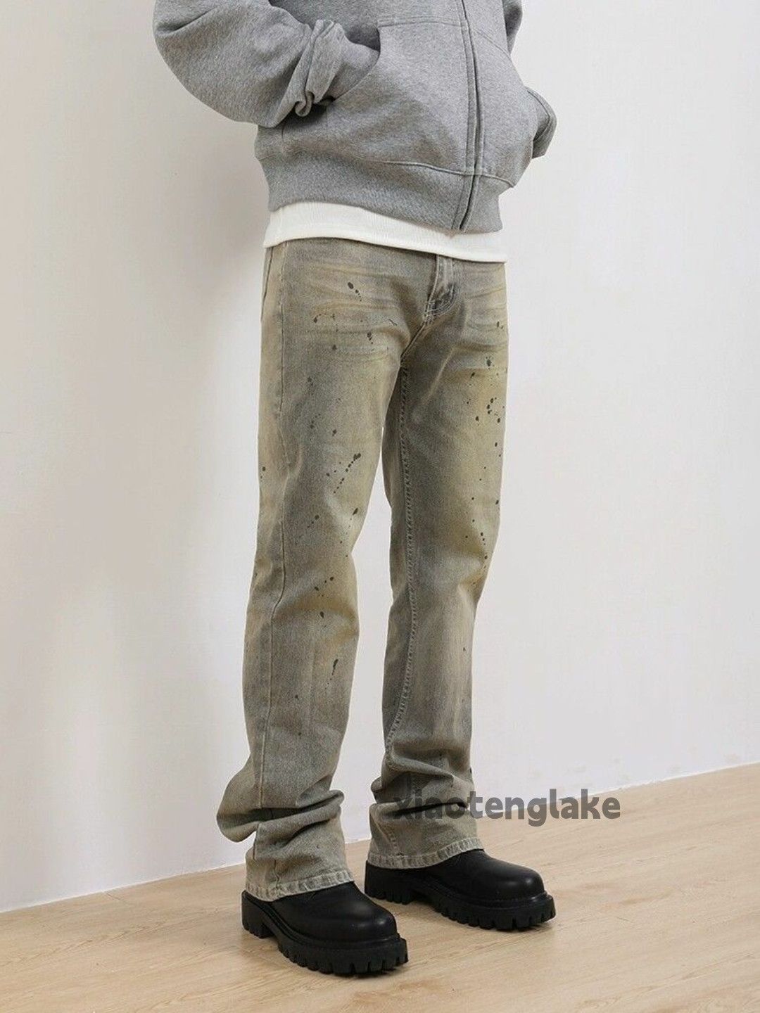 Jean × Vintage washed faded skate punk grunge paint rusty jeans Size US 32 / EU 48 - 5 Thumbnail