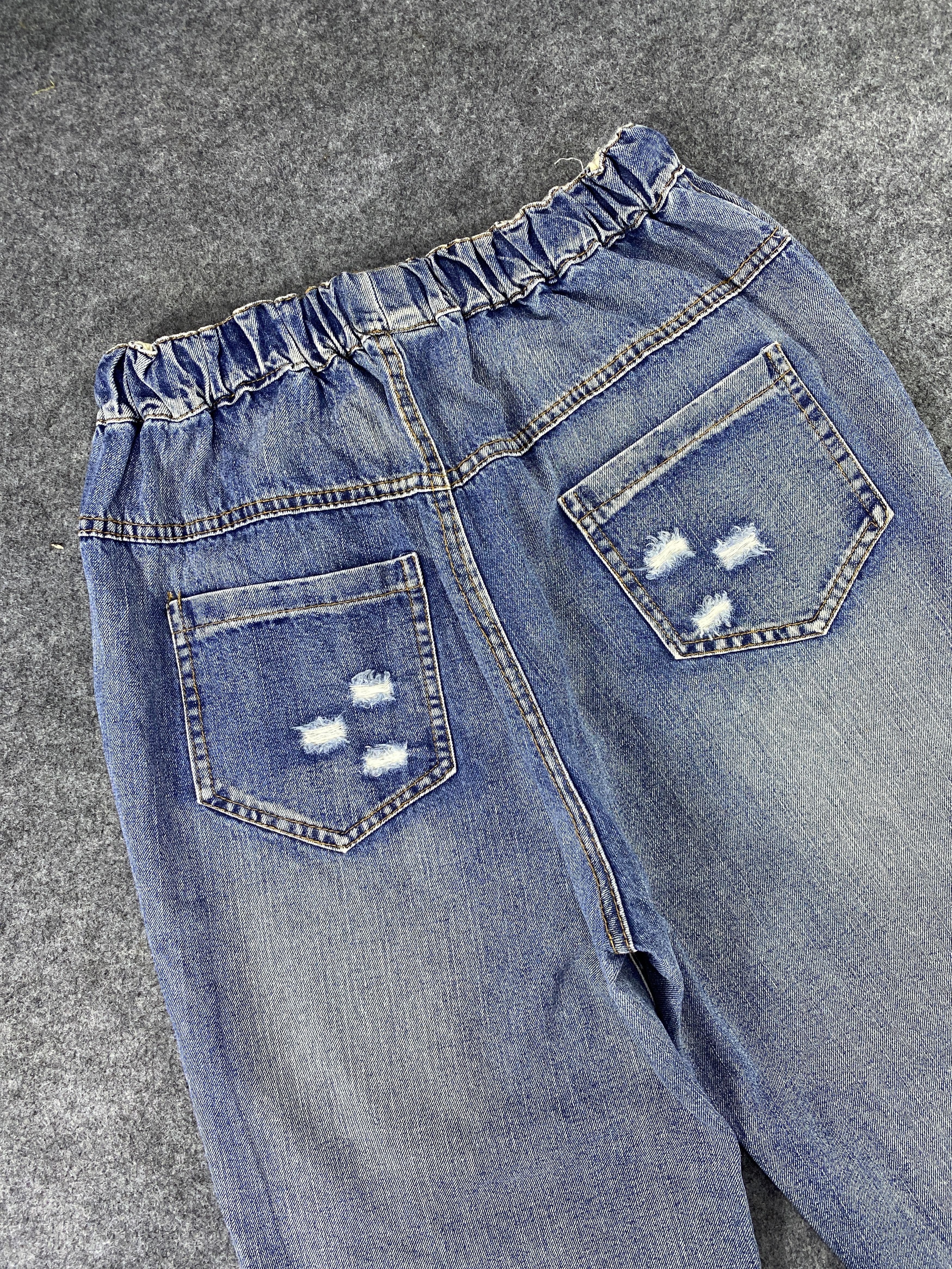 Japanese Brand Japanese Brand Distressed Joggers Denim - J1050 Size 24" / US 00 / IT 34 - 6 Thumbnail