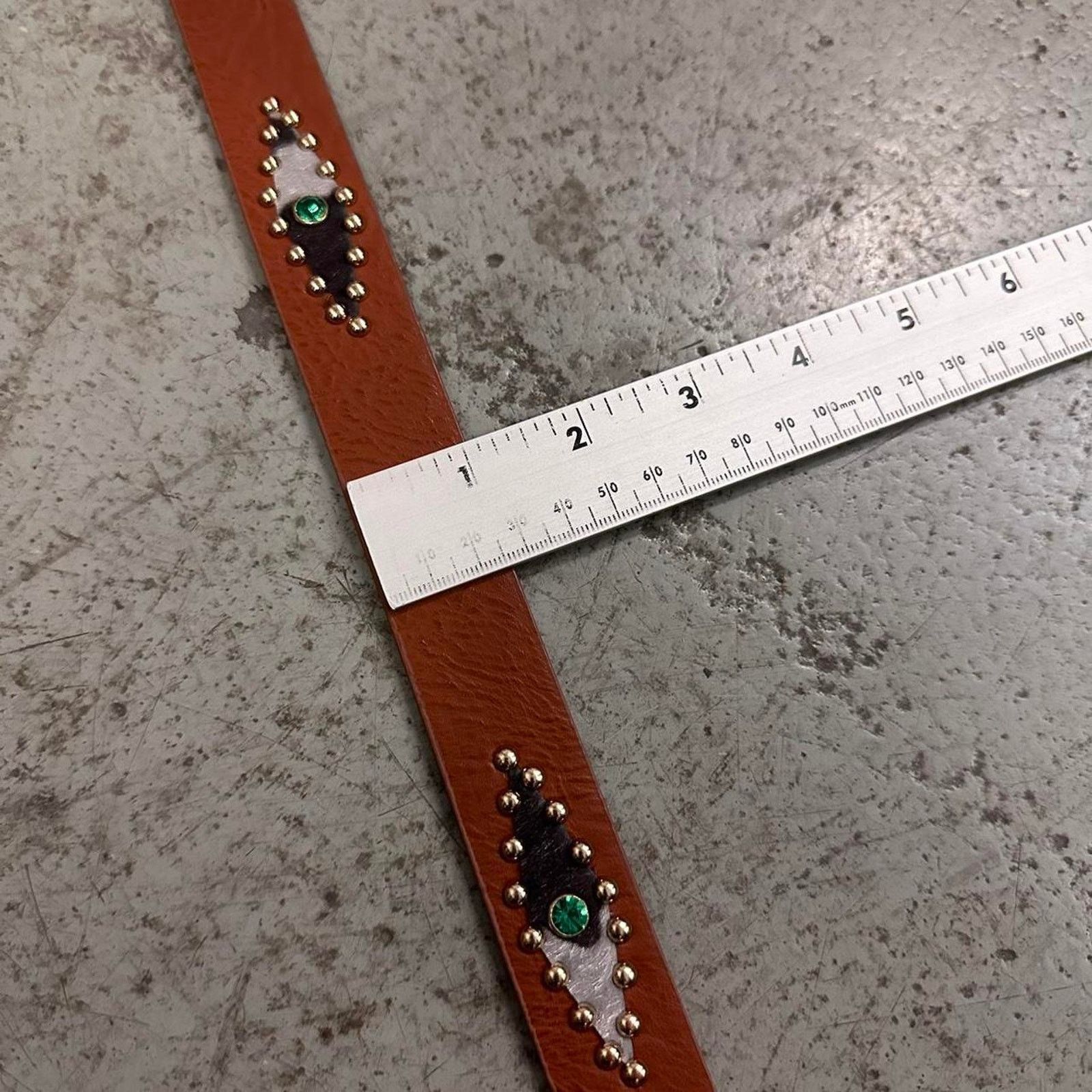 Other Brown studded cowhide western style WMNS Size ONE SIZE - 5 Thumbnail