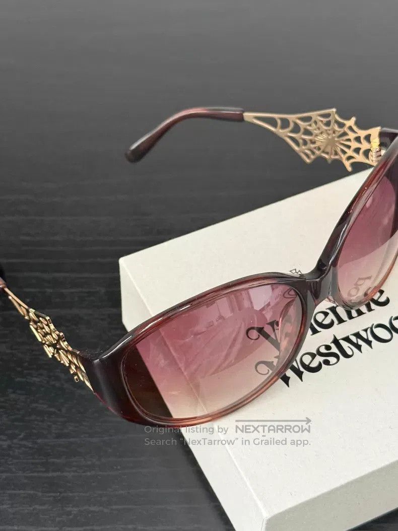 Vivienne Westwood Vivienne Westwood Rare Reddish Brown Spiderweb Pattern Sun Size ONE SIZE - 6 Thumbnail