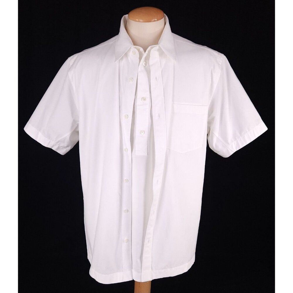 Valentino Valentino Double Layer Short Sleeve Overshirt Size 40 M Men Size US M / EU 48-50 / 2 - 1 Thumbnail