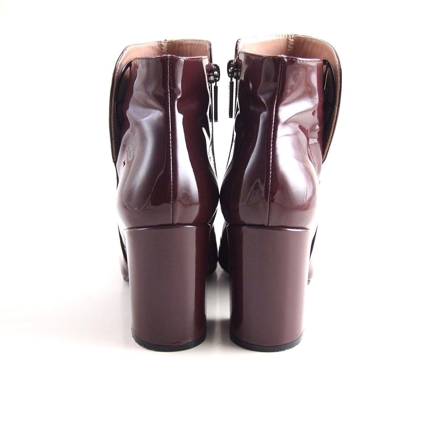 Pollini Pollini Boots Mid Heel Burgundy Patent Leather US 9 EU 39 Size US 9 / IT 39 - 6 Thumbnail