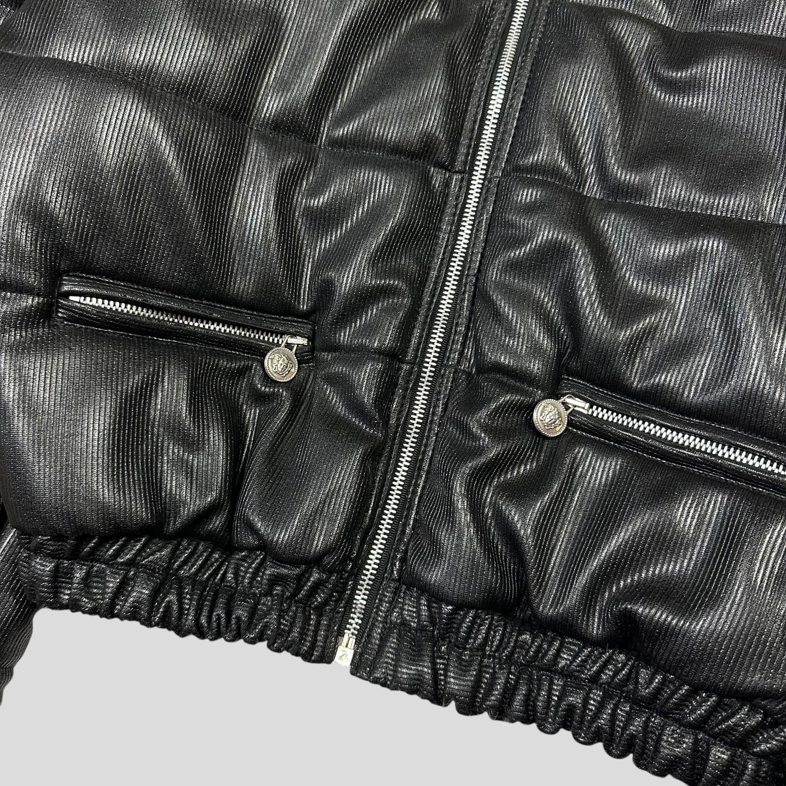 Versace Versace VJC 90’s Liquid Silk Ribbed Cropped Puffer - S/M Size M / US 6-8 / IT 42-44 - 4 Thumbnail