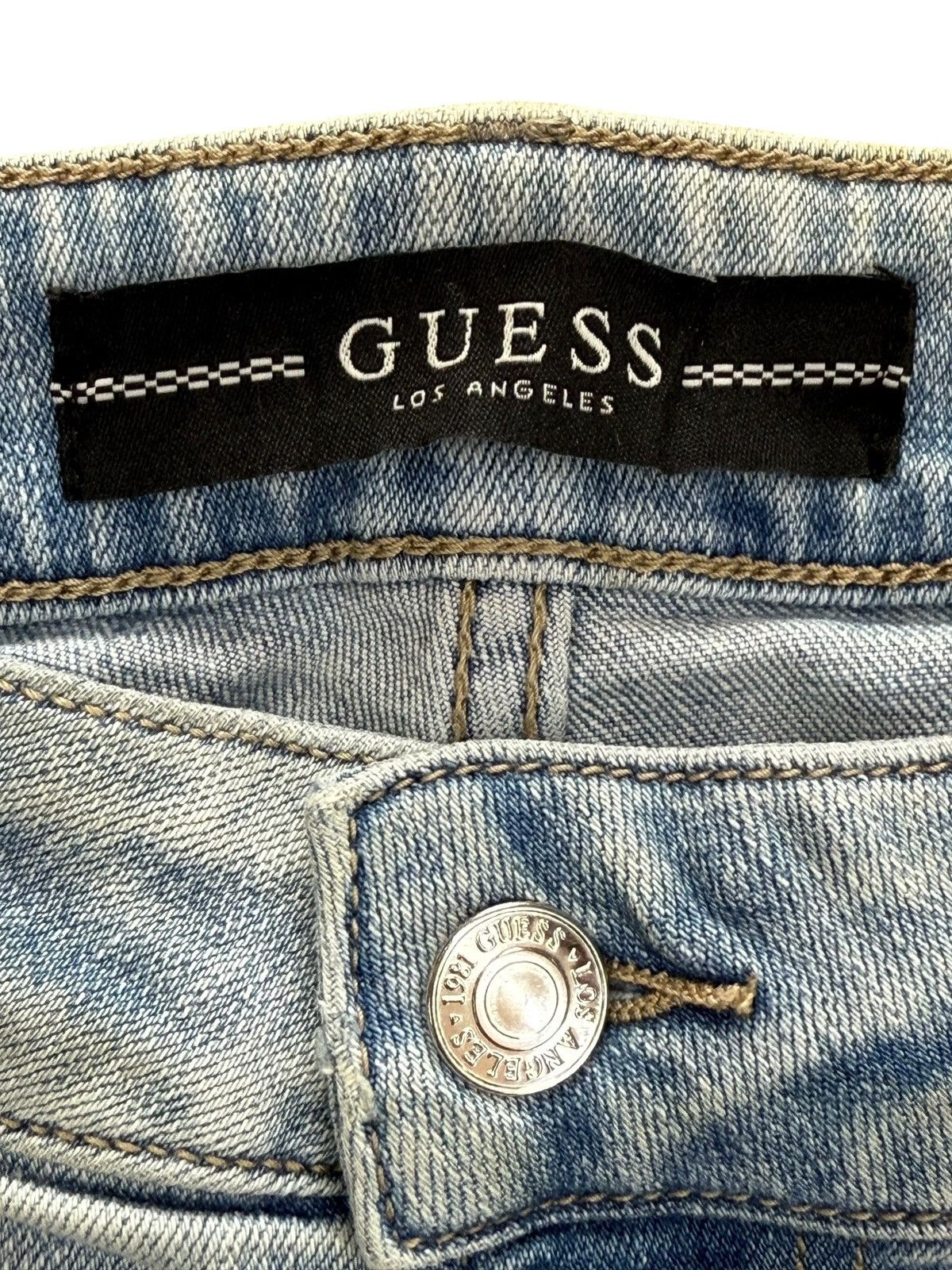 Guess Vintage Guess Patchwork Destressed Jeans Size US 34 / EU 50 - 7 Thumbnail