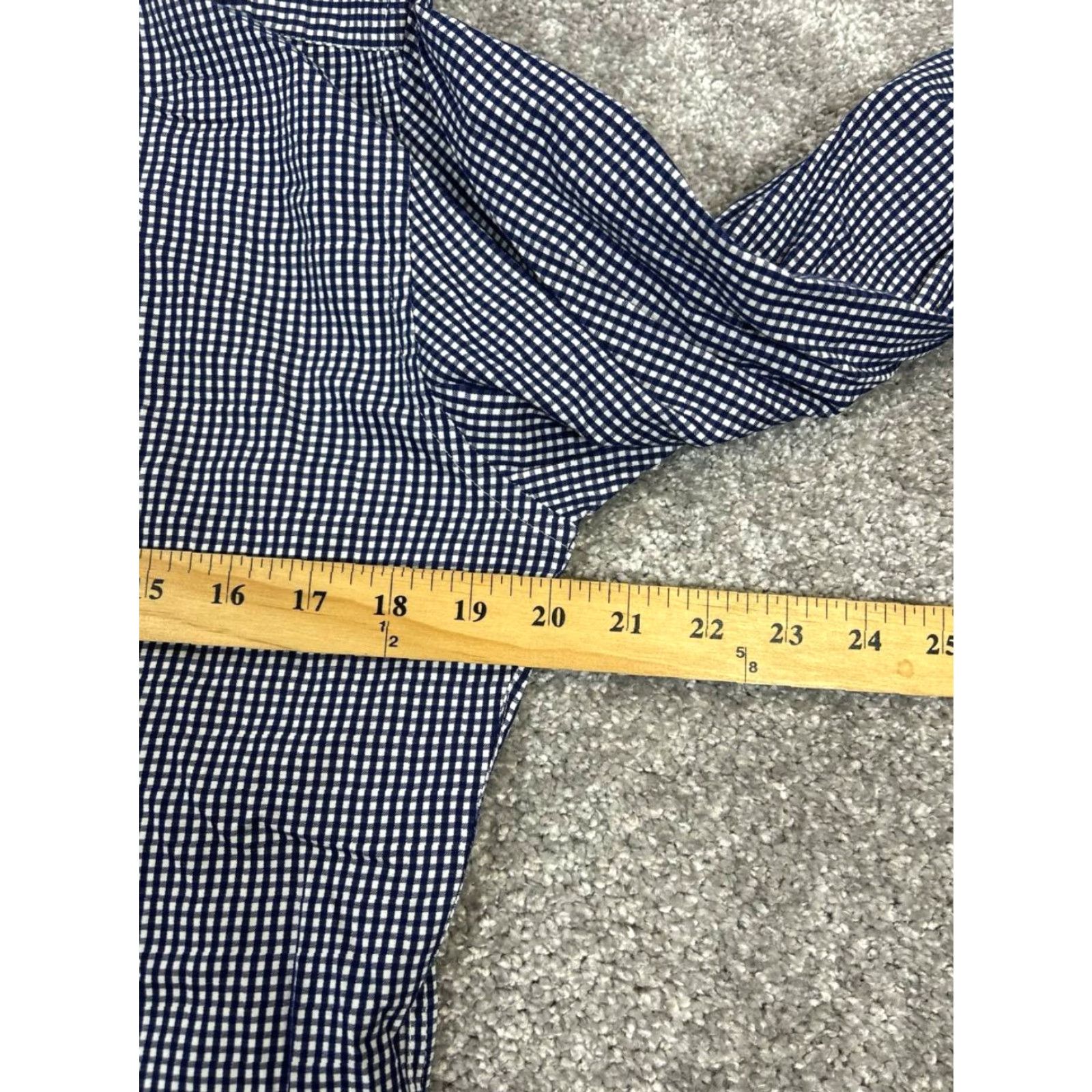 Reiss Reiss Shirt Mens Large Blue White Cotton Button Up Check Long Sleeve Casual Size US L / EU 52-54 / 3 - 6 Thumbnail