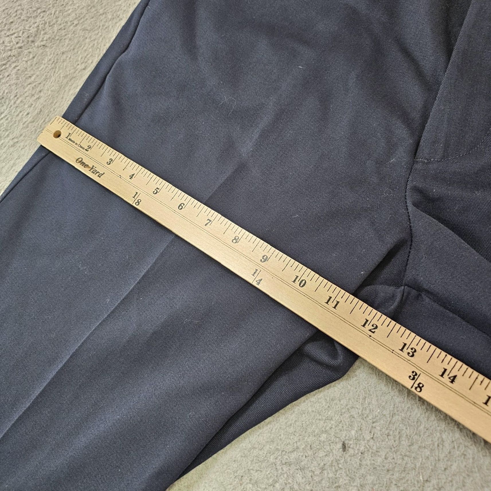 Dockers VINTAGE Dockers Pants Mens 36x32 Navy Blue Original Khaki Flat Front Classic Fit Cotton Navy Blue Mens Pants Size US 36 / EU 52 - 7 Thumbnail