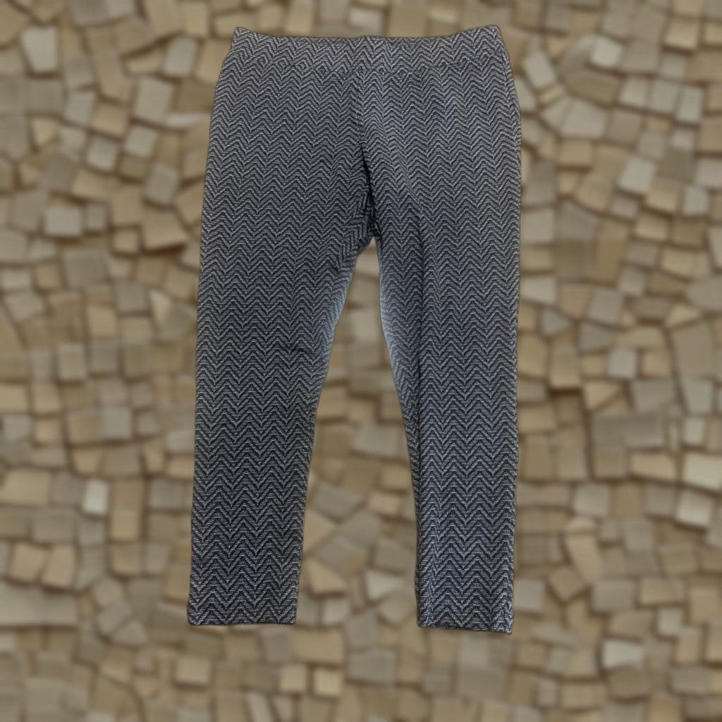 Loft LOFT Pants Women's Medium Petite Black Brown Leggings Pull On Size 32" / US 10 / IT 46 - 1 Thumbnail