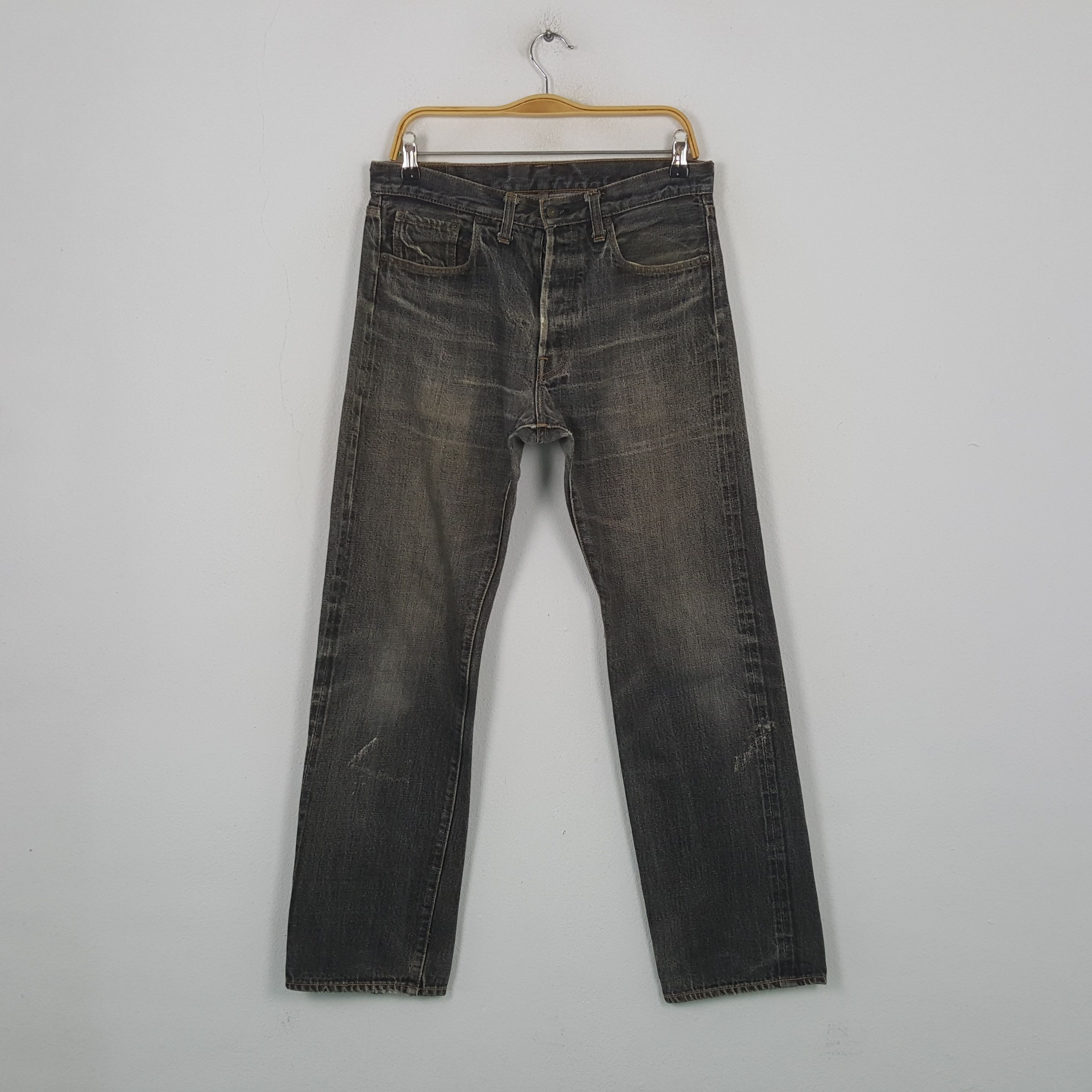 Denime Vintage Denime Japanese Brand Distressed Denim Jeans RR21 Size US 32 / EU 48 - 1 Thumbnail