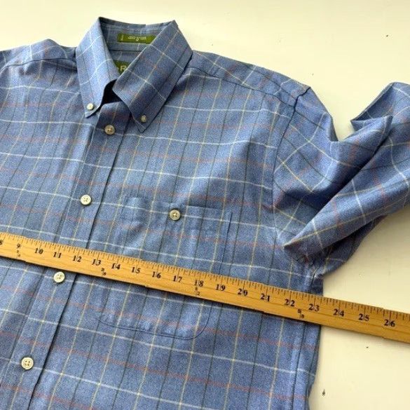 Orvis Orvis Button-Down Shirt Blue Long Sleeve Plaid Chest Pocket Medium STAINED Size US M / EU 48-50 / 2 - 7 Thumbnail