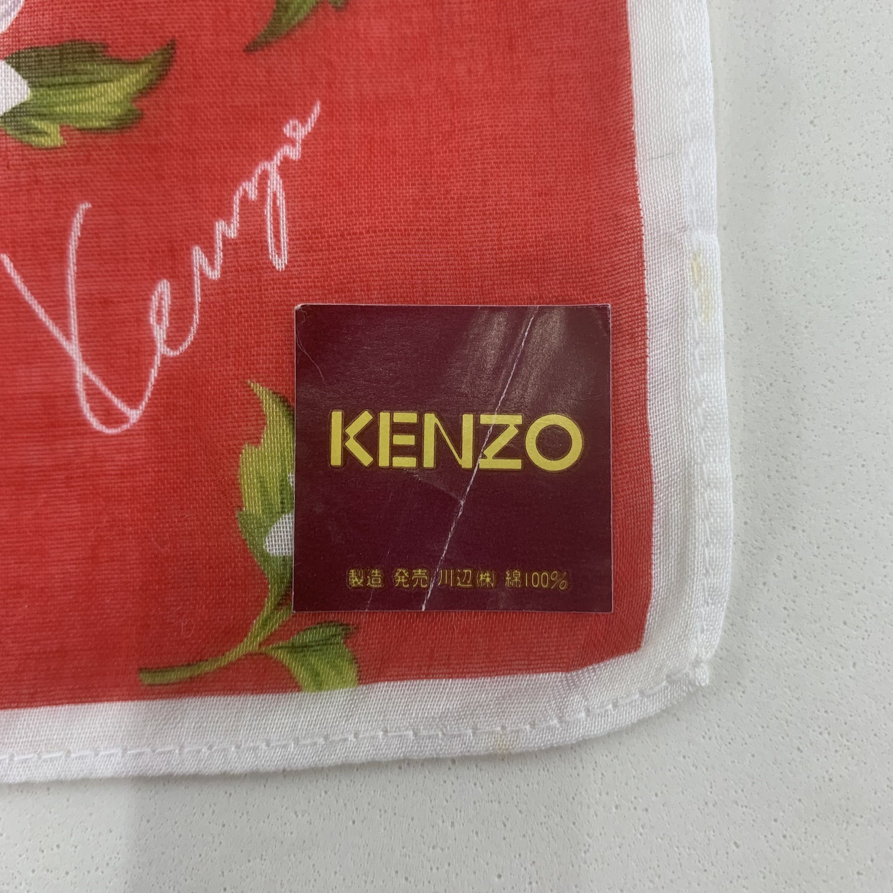 Kenzo Kenzo Handkerchief Bandana Neckerchief TB3463 Size ONE SIZE - 5 Thumbnail