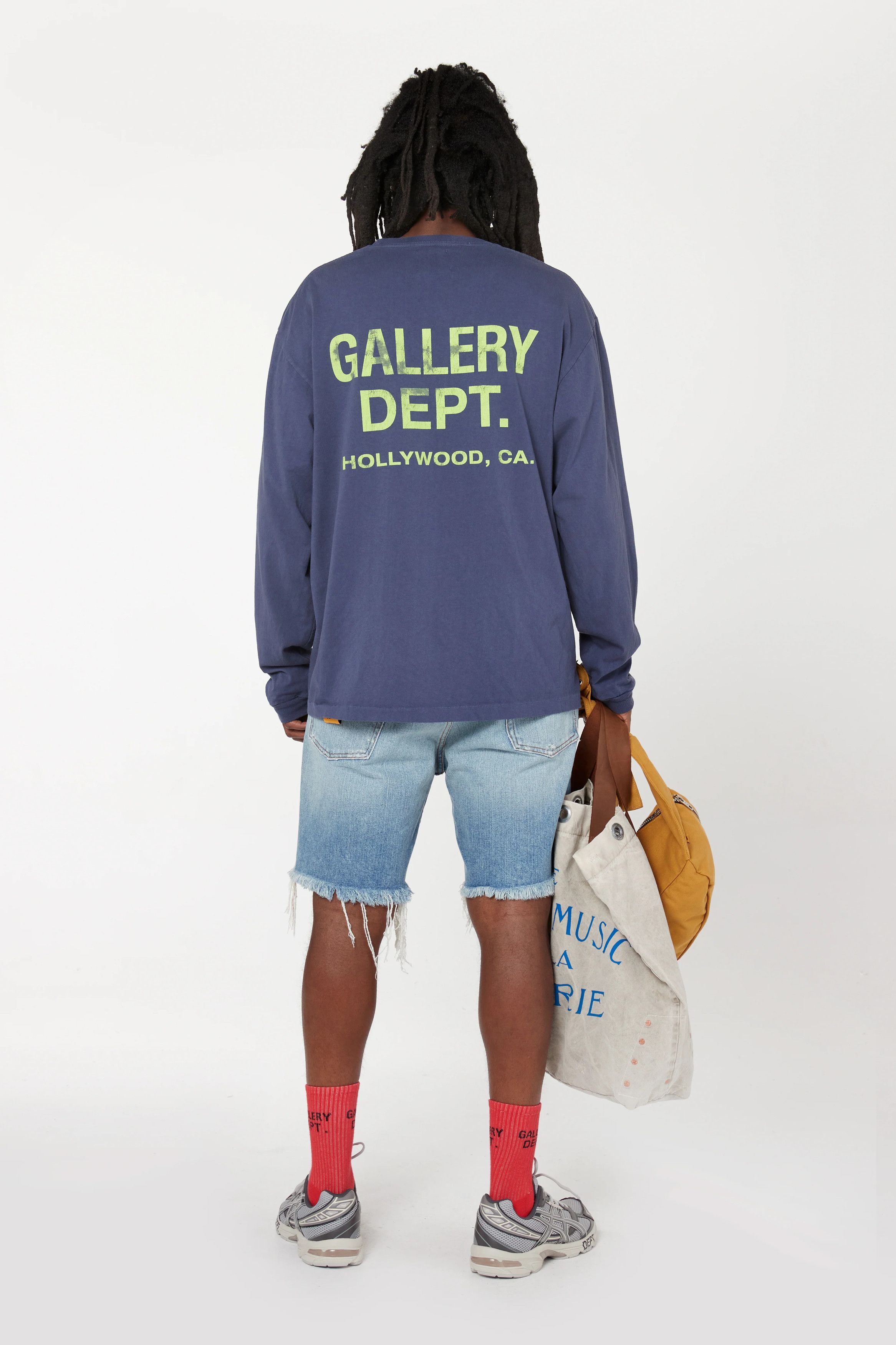 Gallery Dept. o1mle0725 Gallery Dept Souvenir L/S T-Shirt in Navy Blue Size US XS / EU 42 / 0 - 4 Thumbnail