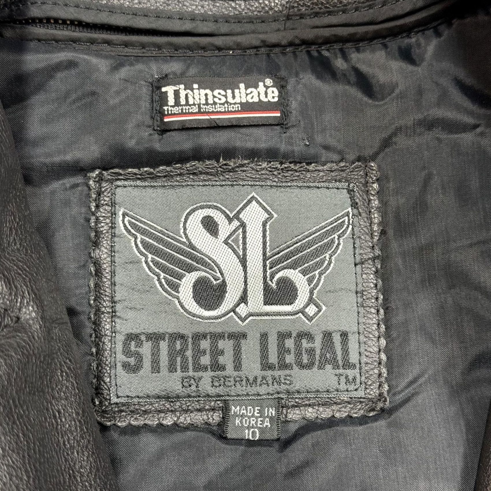 Vintage VINTAGE Street Legal Jacket Womens 10 Black Leather Fringe Motorcycle Western Shirt Size L / US 10 / IT 46 - 5 Thumbnail