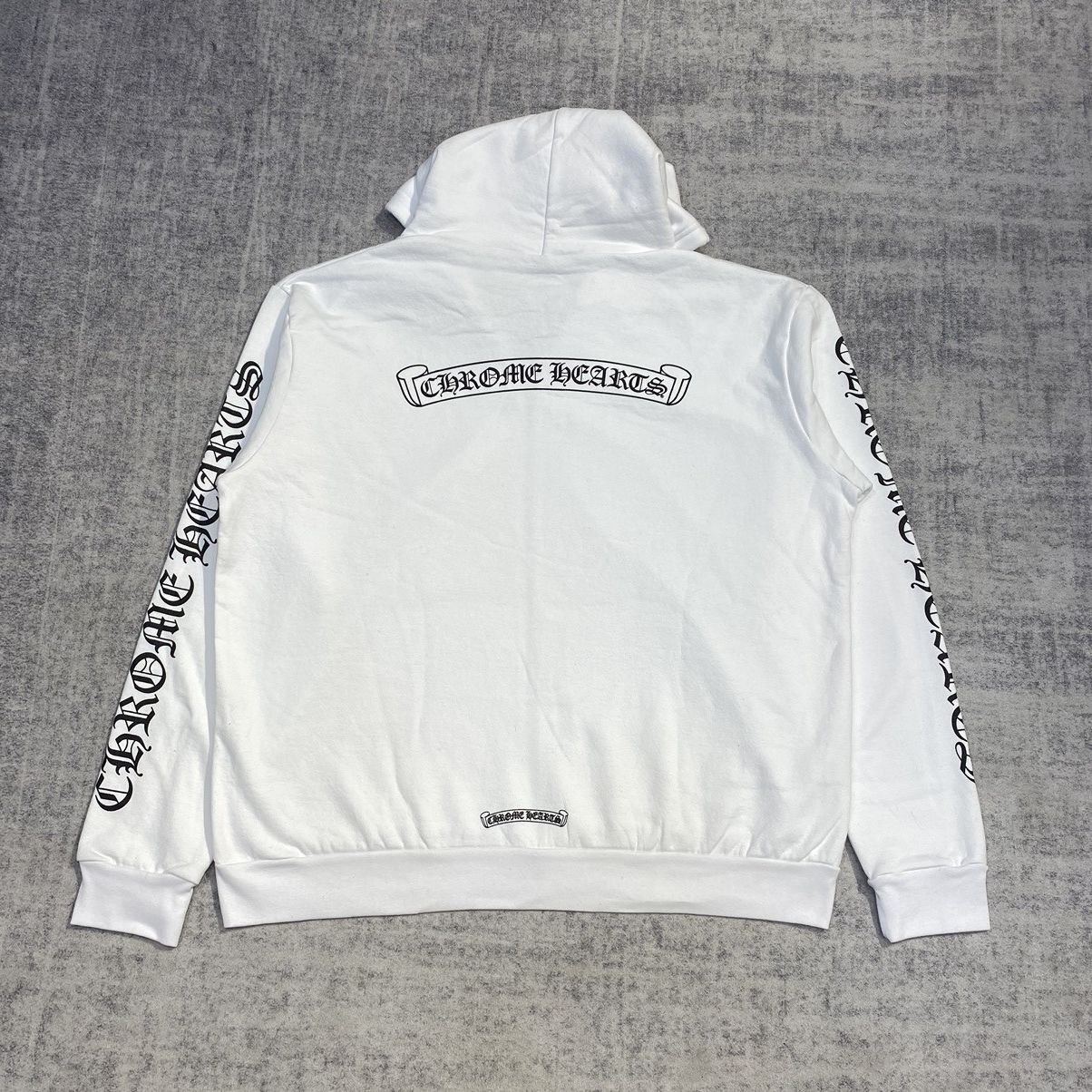 Chrome Hearts Chrome Hearts Scroll Floral Cross Sleeve Zip Up Hoodie Size US L / EU 52-54 / 3 - 2 Thumbnail