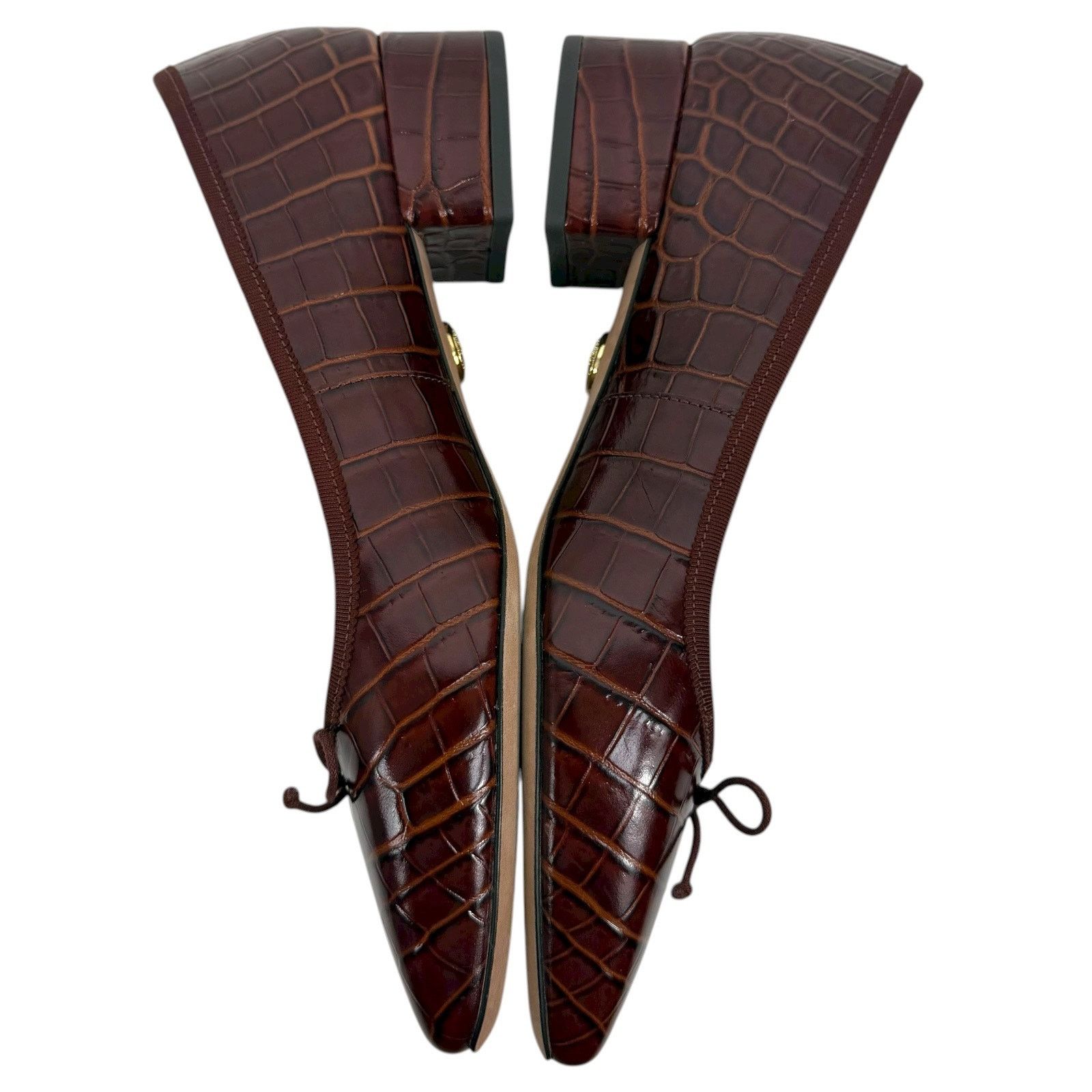 Veronica Beard Veronica Beard Cecile Bow Leather Pump Brown Size 7M Size US 7.5 / IT 37.5 - 6 Thumbnail