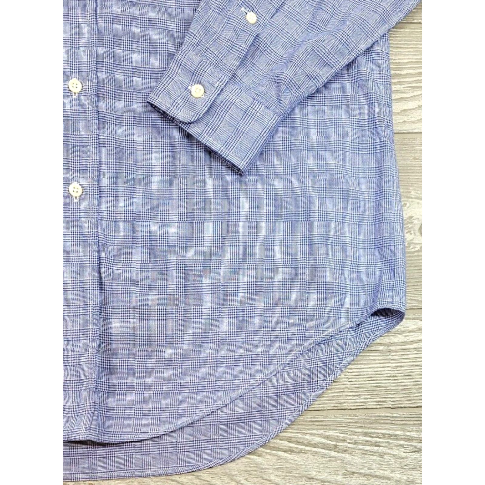 Ralph Lauren VINTAGE Ralph Lauren Polo Button-Up Shirt 15-33 Blue Plaid Long Sleeve Mens Size US M / EU 48-50 / 2 - 4 Thumbnail