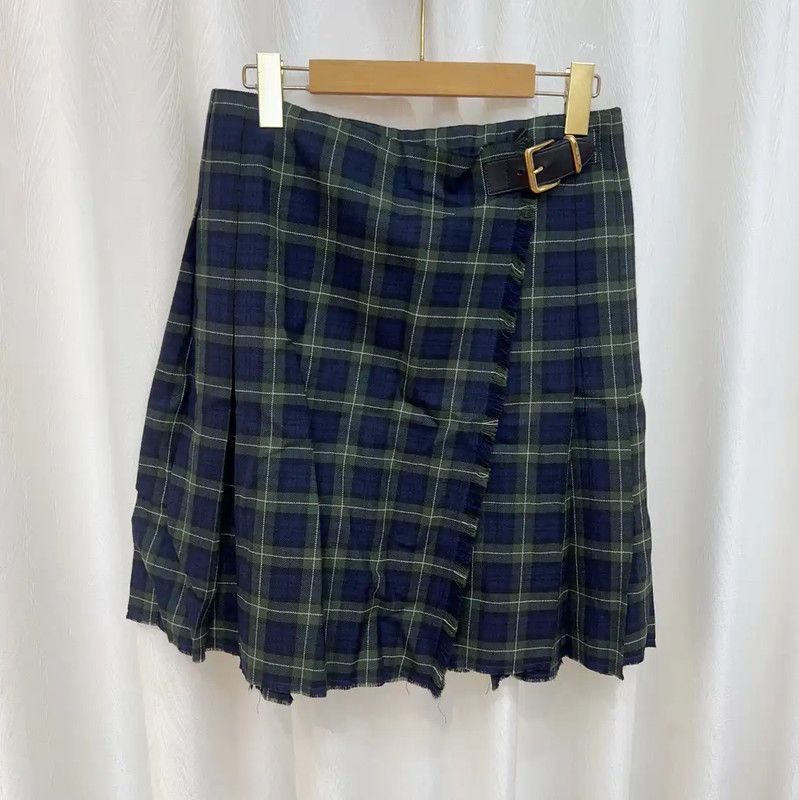 Miu Miu Miu Miu Blue Cotton Women's Skirt 0089 Size 26" / US 2 / IT 38 - 1 Thumbnail