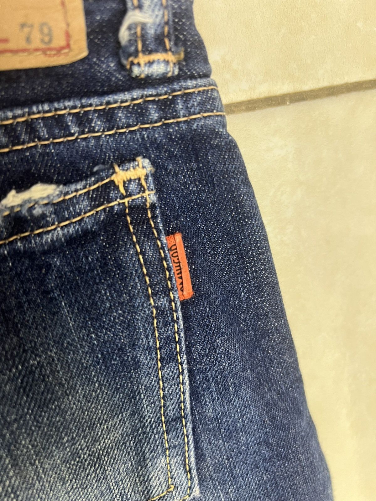OMNIGOD Omnigod blue denim wash Size 29" - 9 Thumbnail