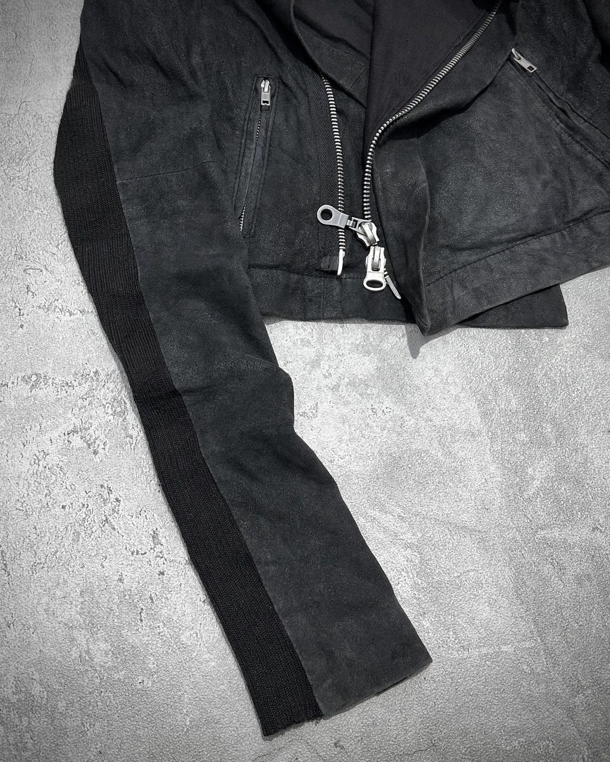 Japanese Brand Japanese Label Biker Asymmetric Jacket Rickowens Style Size US XS / EU 42 / 0 - 3 Thumbnail