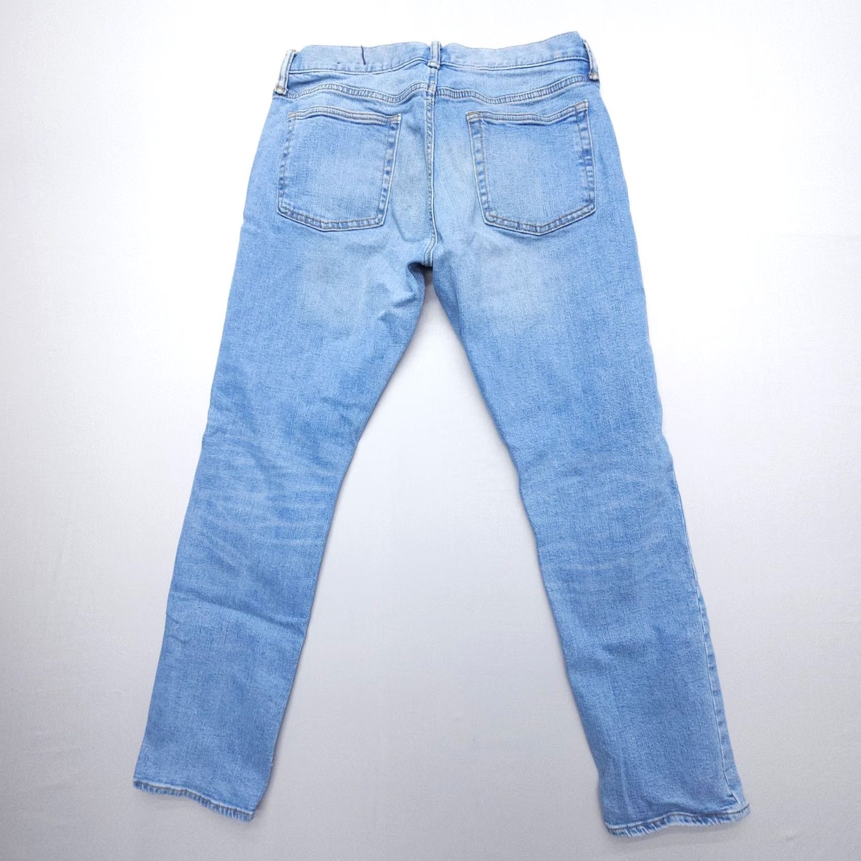 Gap Gap Jeans Mens 32 x 30 Distressed Blue Slim Stretch Denim 5-Pocket Straight Regular Size US 32 / EU 48 - 2 Thumbnail