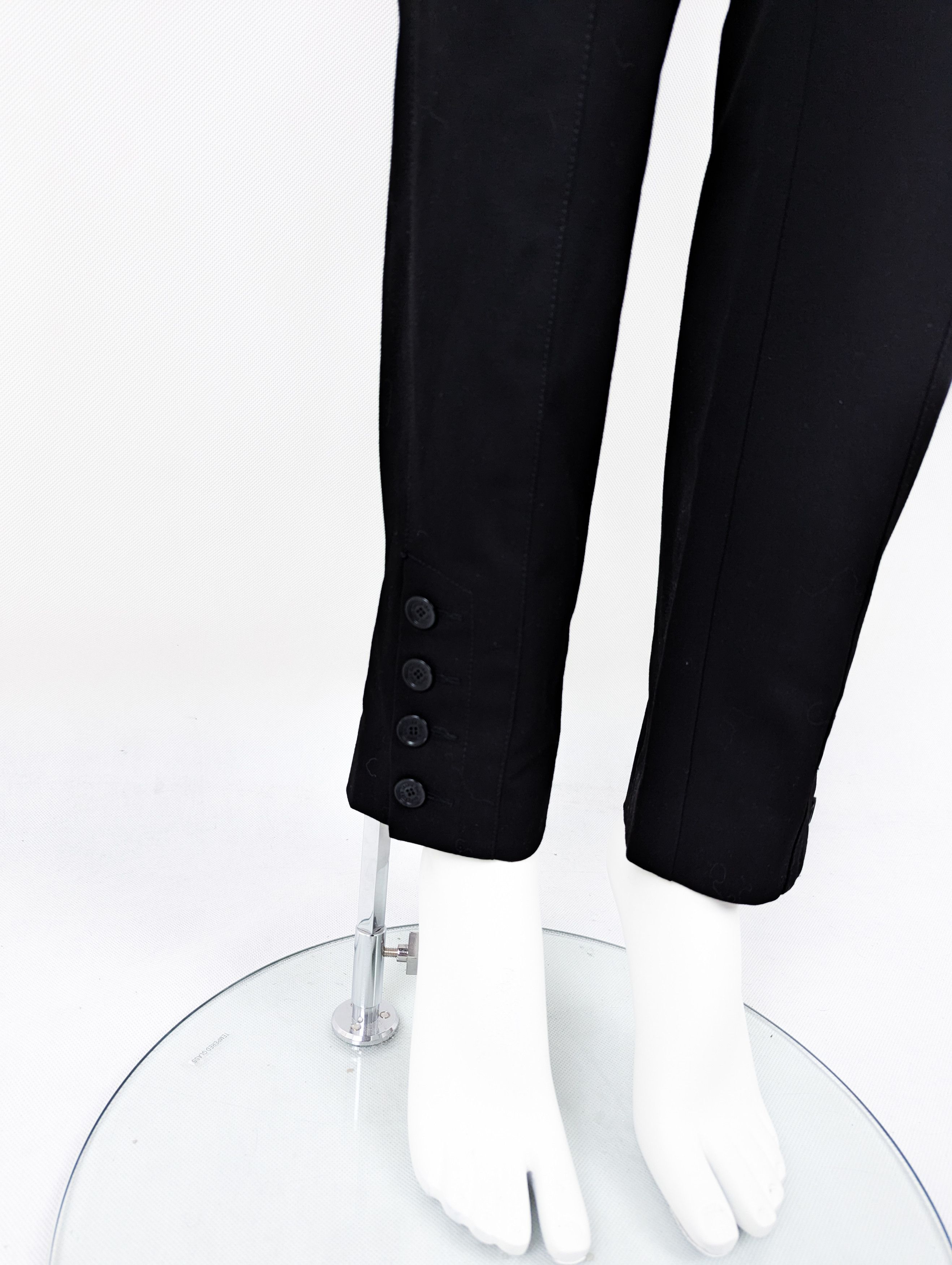 Jean Paul Gaultier Jean Paul Gaultier black pants trousers M Size 28" / US 6 / IT 42 - 6 Thumbnail