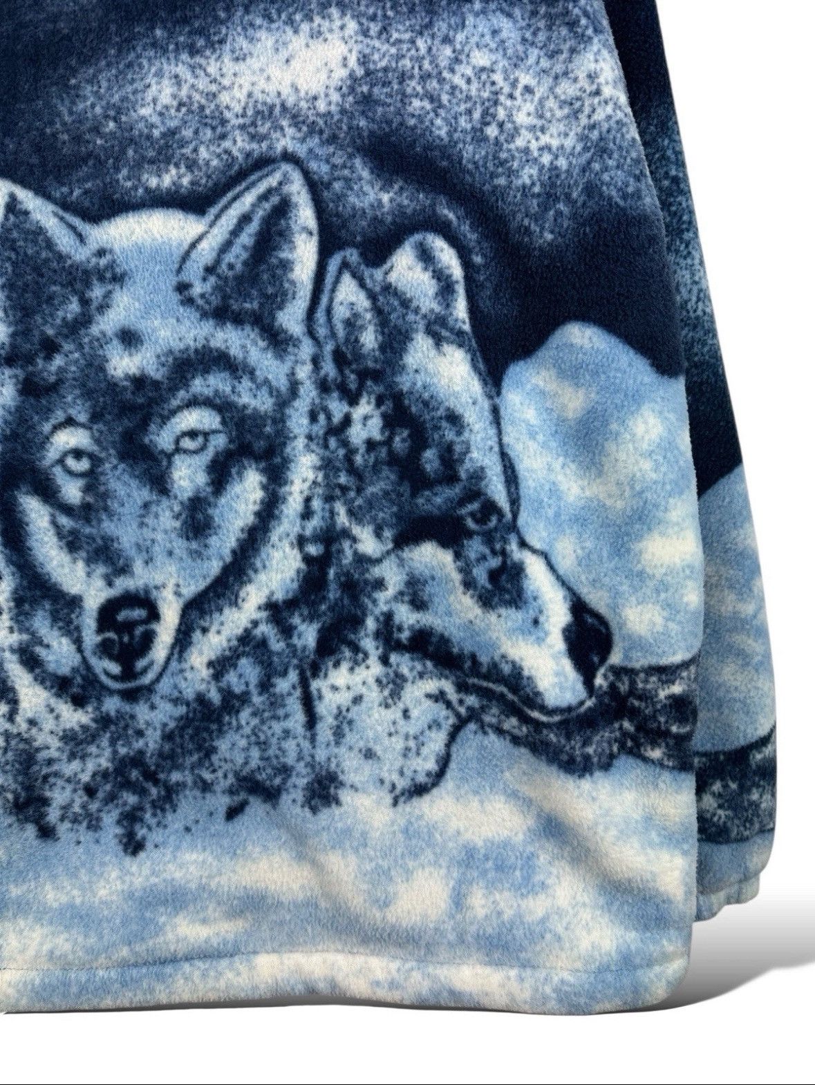Other Vintage Wolf Sherpa Fleece Jacket Art Animal All Over Print Size US XXL / EU 58 / 5 - 14 Thumbnail