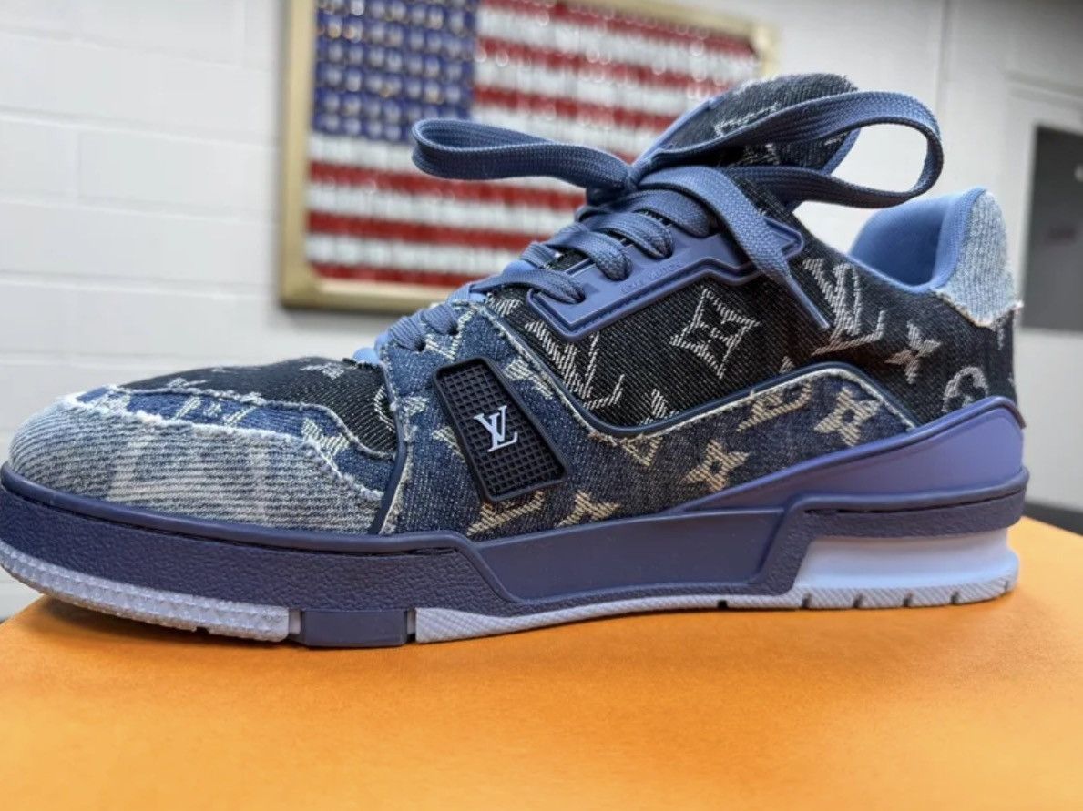 Louis Vuitton LV Trainer Low Denim 8.5 Size US 8.5 / EU 41-42 - 2 Thumbnail