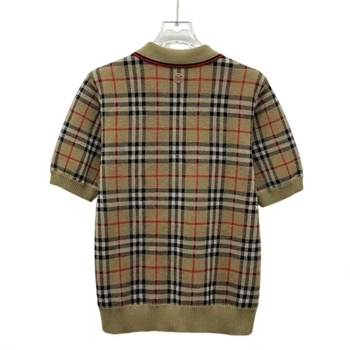 Burberry Burberry Brown Classic Check Wool Polo Shirt Size US S / EU 44-46 / 1 - 2 Thumbnail