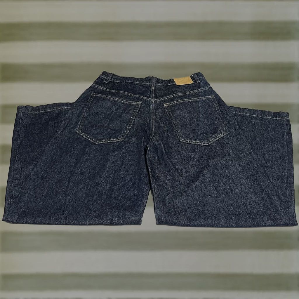 Cotton On Cotton On 91 Wide Leg High Rise Relaxed Jeans Dark Wash Blue 32x30 Womens Jeans 5-Pocket Design Size 24" / US 00 / IT 34 - 1 Thumbnail