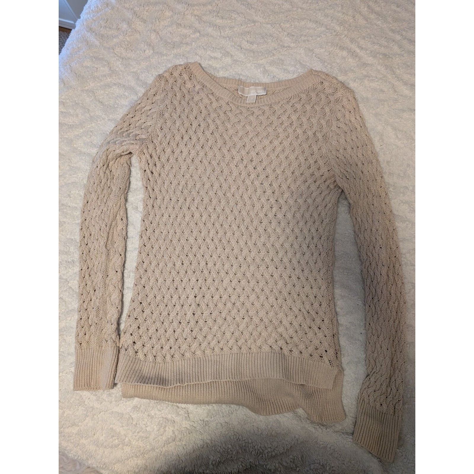 Michael Kors Michael Kors Sweater Beige Tunic Pullover Knit Womens Medium Size M / US 6-8 / IT 42-44 - 2 Thumbnail