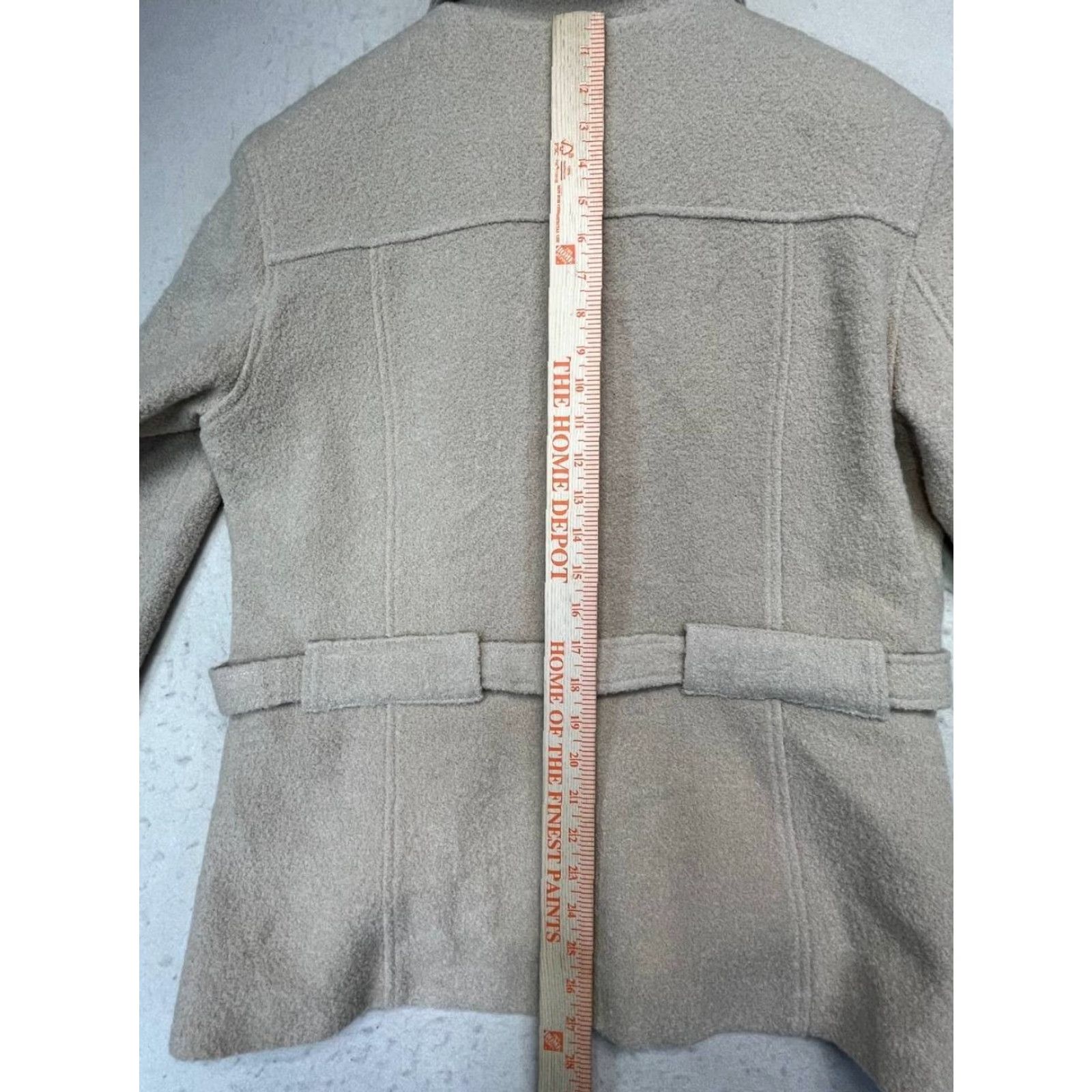 Vintage VINTAGE Ace Wool Coat 90s Beige Women Size large L Coat Overcoat Made in Italy Men? Women Size L / US 10 / IT 46 - 3 Thumbnail