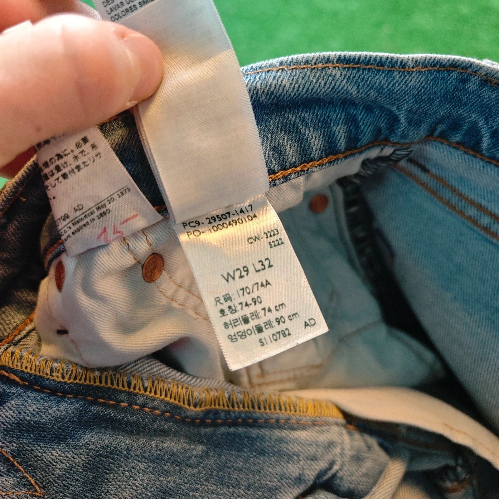 Levi's Levi's 502 Jeans Mens 29x32 Blue straight drip y2k Size US 29 - 9 Thumbnail