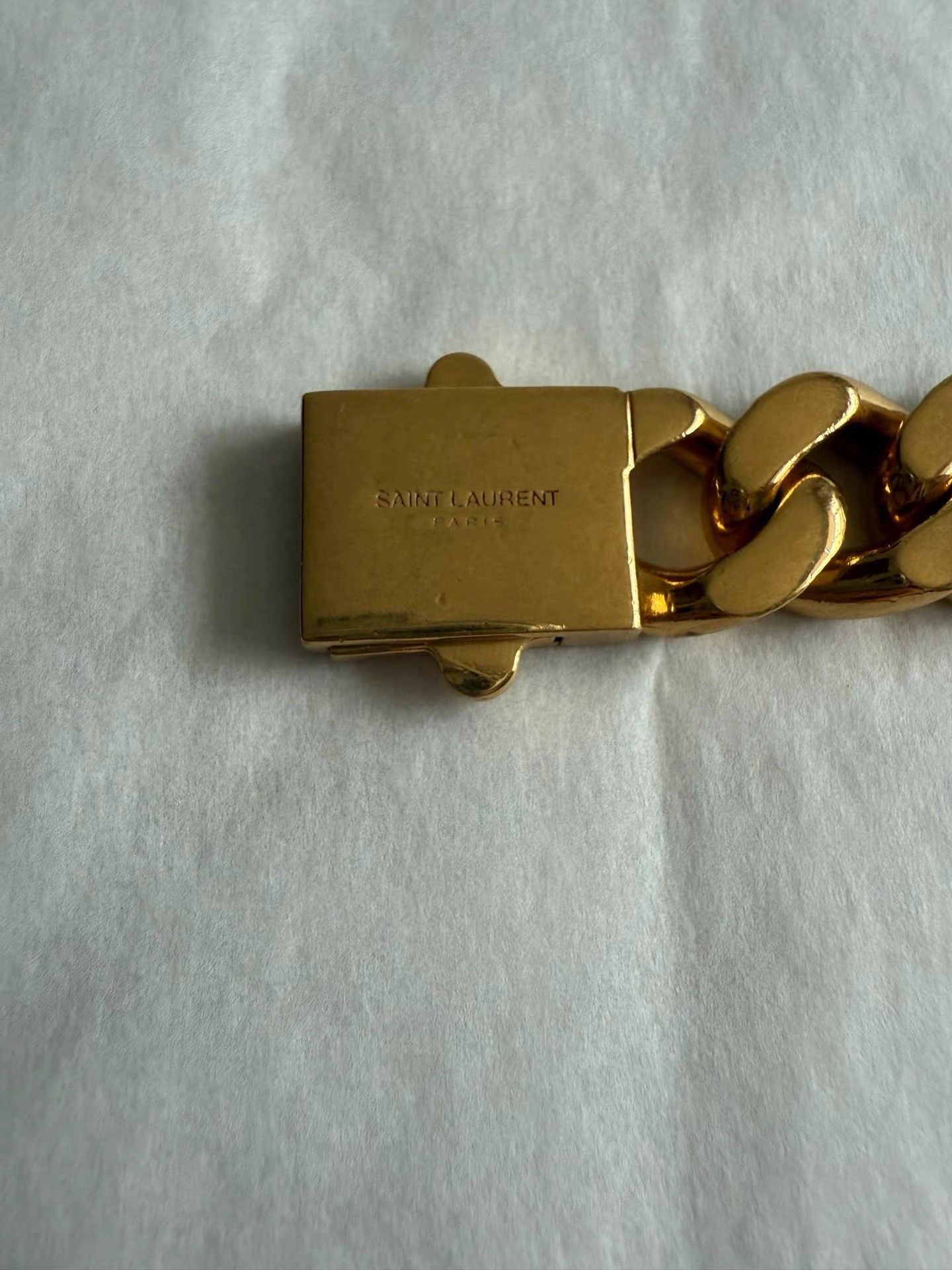 Saint Laurent Paris Saint Laurent Gold and Silver Alternating Bracelet K33 Size ONE SIZE - 2 Thumbnail