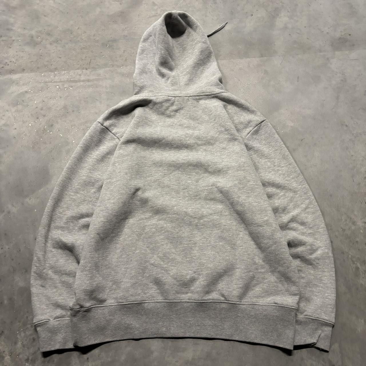 Japanese Brand × Vintage Crazy Vintage Y2K/2000s Light Grey Blank Streetwear Essential Hoodie! Size US L / EU 52-54 / 3 - 6 Thumbnail