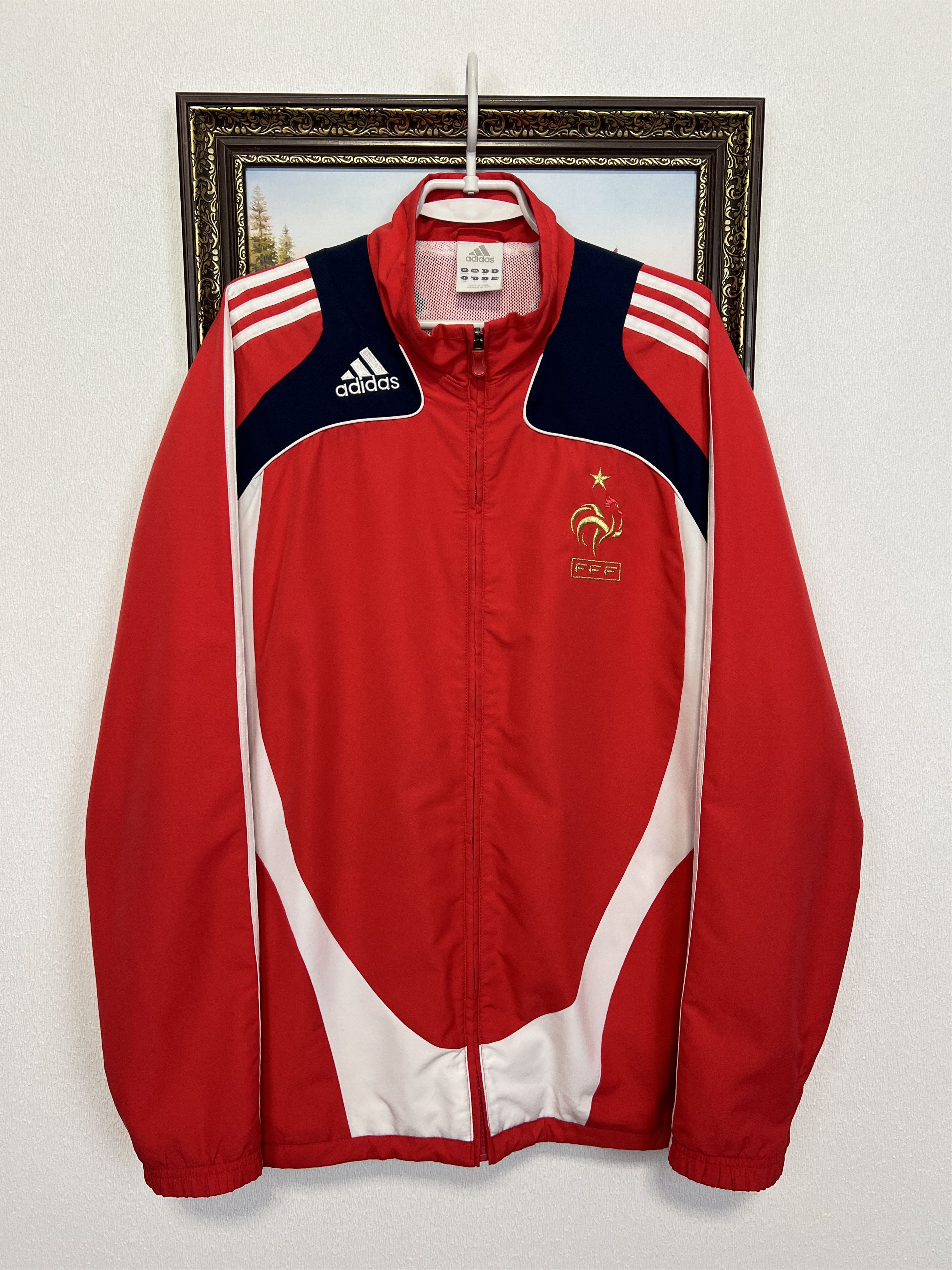 Adidas Vintage France Football National Jacket Soccer Track Top Size US L / EU 52-54 / 3 - 1 Thumbnail