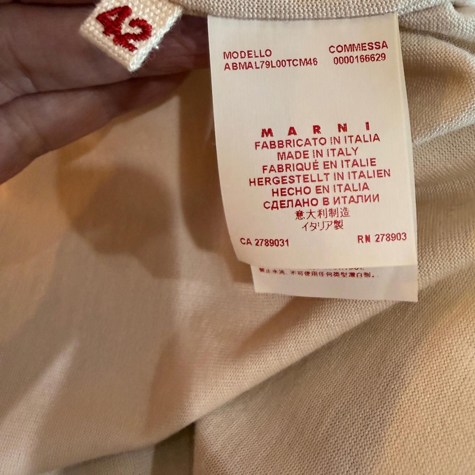 Marni Marni Modern Cream Black Sleeveless Cotton Mini Dress Sz 42 Size L / US 10 / IT 46 - 6 Thumbnail