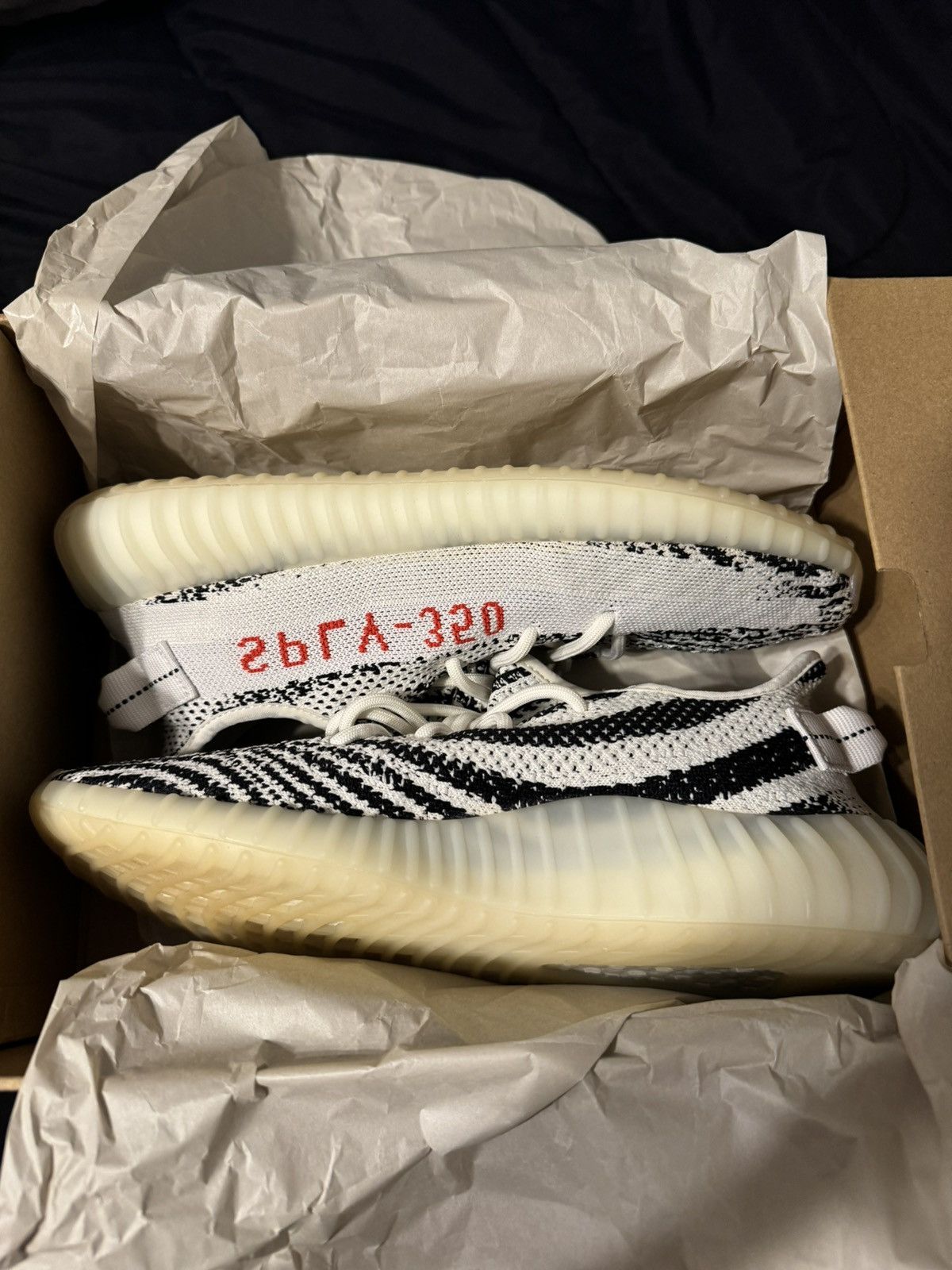 Adidas Yeezy 350 Zebra V2 Size US 10.5 / EU 43-44 - 2 Thumbnail