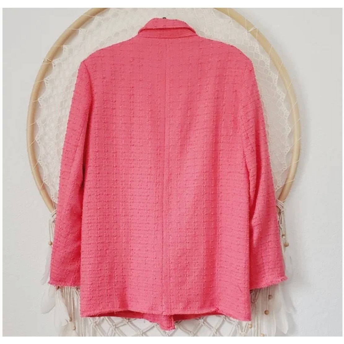 Zara ZARA BLOGGER FAVORITE TEXTURED DOUBLE BREASTED BLAZER Size S / US 4 / IT 40 - 11 Thumbnail