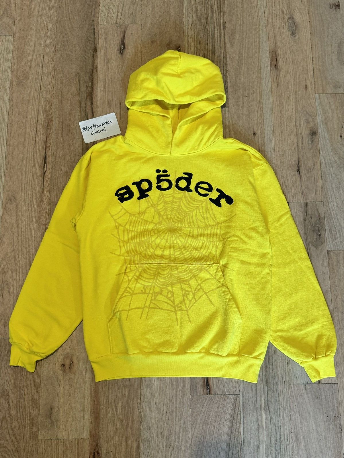 Spider × Young Thug Sp5der Legacy OG Web V2 Hoodie Yellow