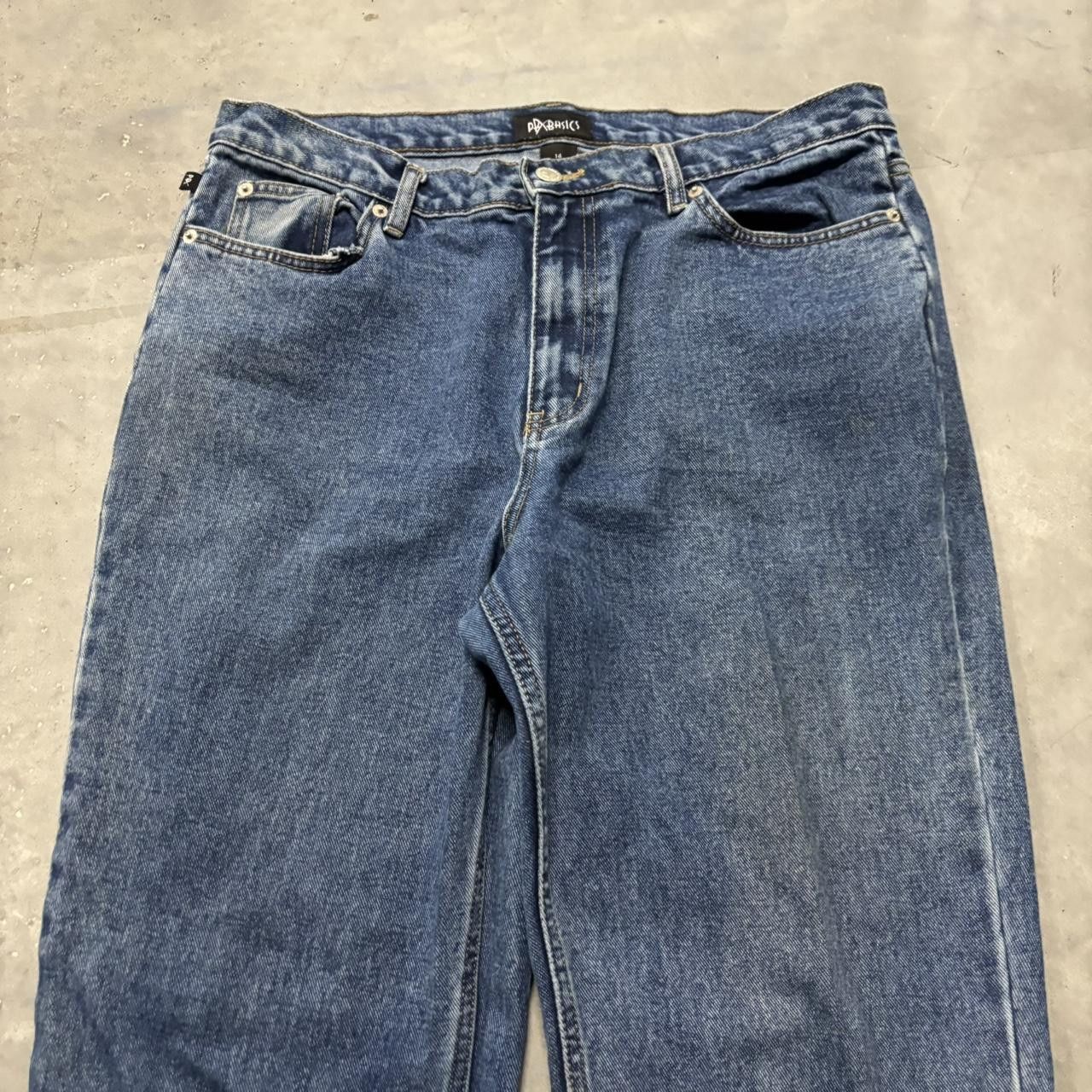 Japanese Brand × Vintage Crazy Vintage Y2K/2000s Medium Wash Bootcut Essential Denim Jeans! Size US 33 - 5 Thumbnail