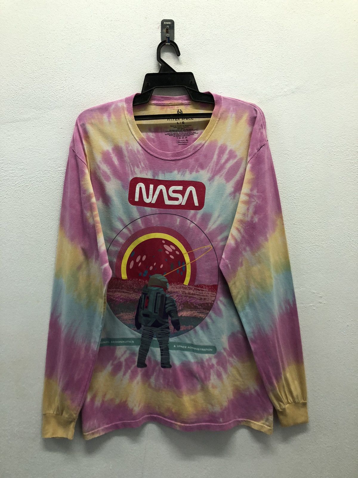 NASA Vintage Hyper Space NASA Long Sleeve T-Shirt Size US L / EU 52-54 / 3 - 1 Thumbnail