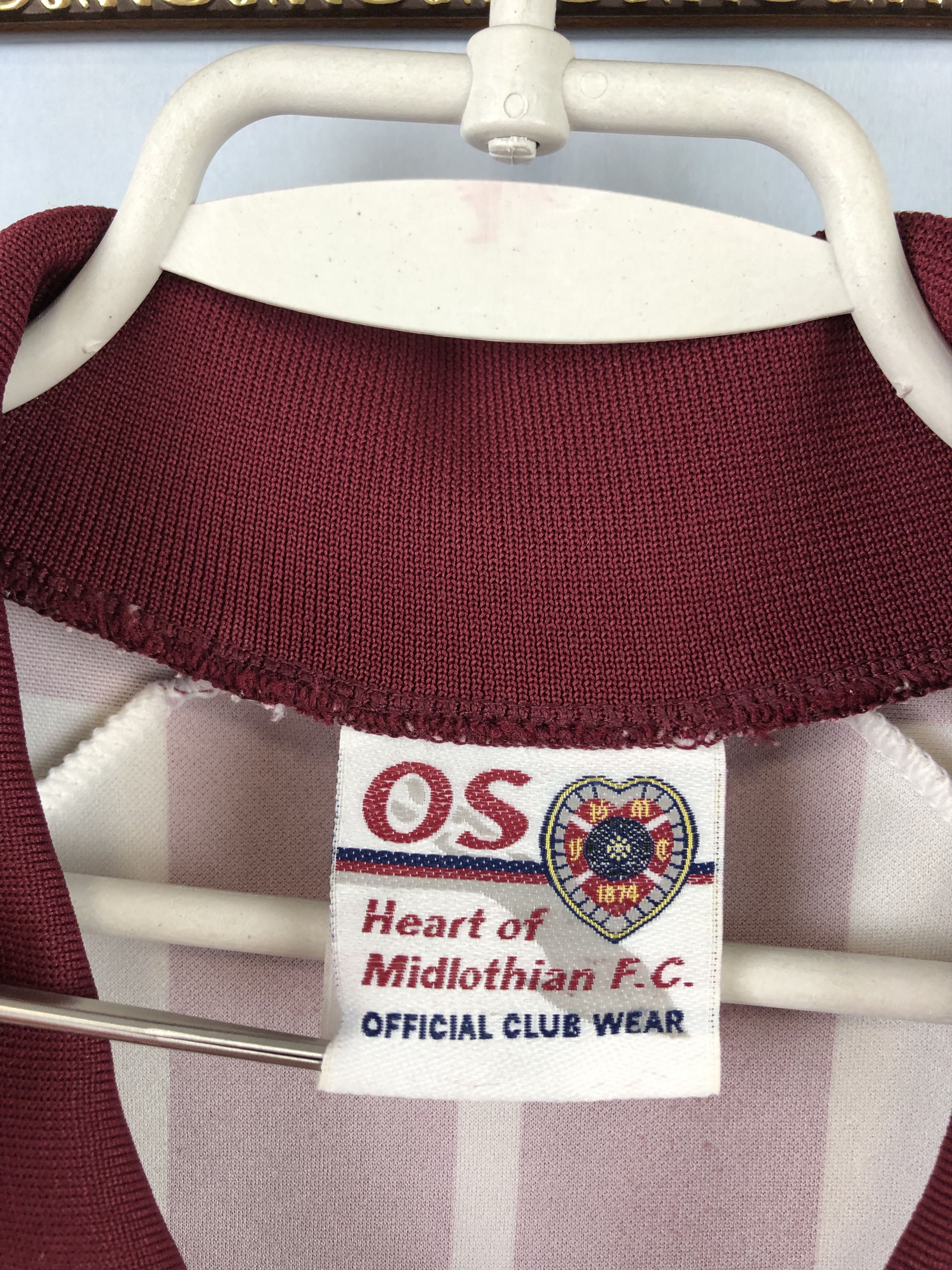 Vintage Heart Of Midlothian football shirt 1999 Soccer Jersey Rare Size US M / EU 48-50 / 2 - 8 Thumbnail